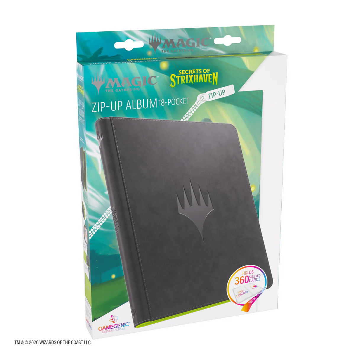 Album: Zip-Up - Magic The Gathering - Secrets of Strixhaven - 18-Pocket - Black/Green - Image 3