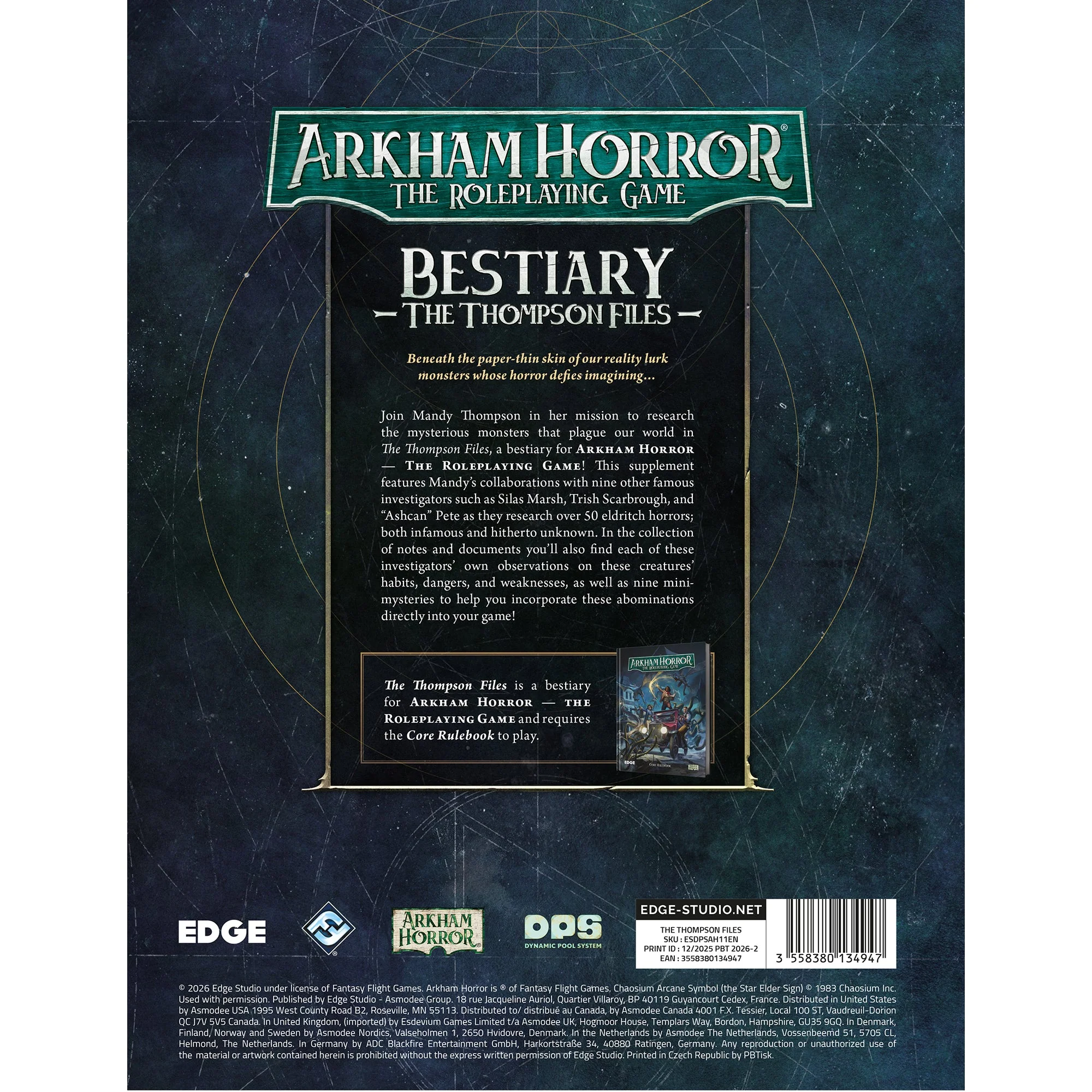 Arkham Horror RPG: The Thompson Files (EN) - Image 5