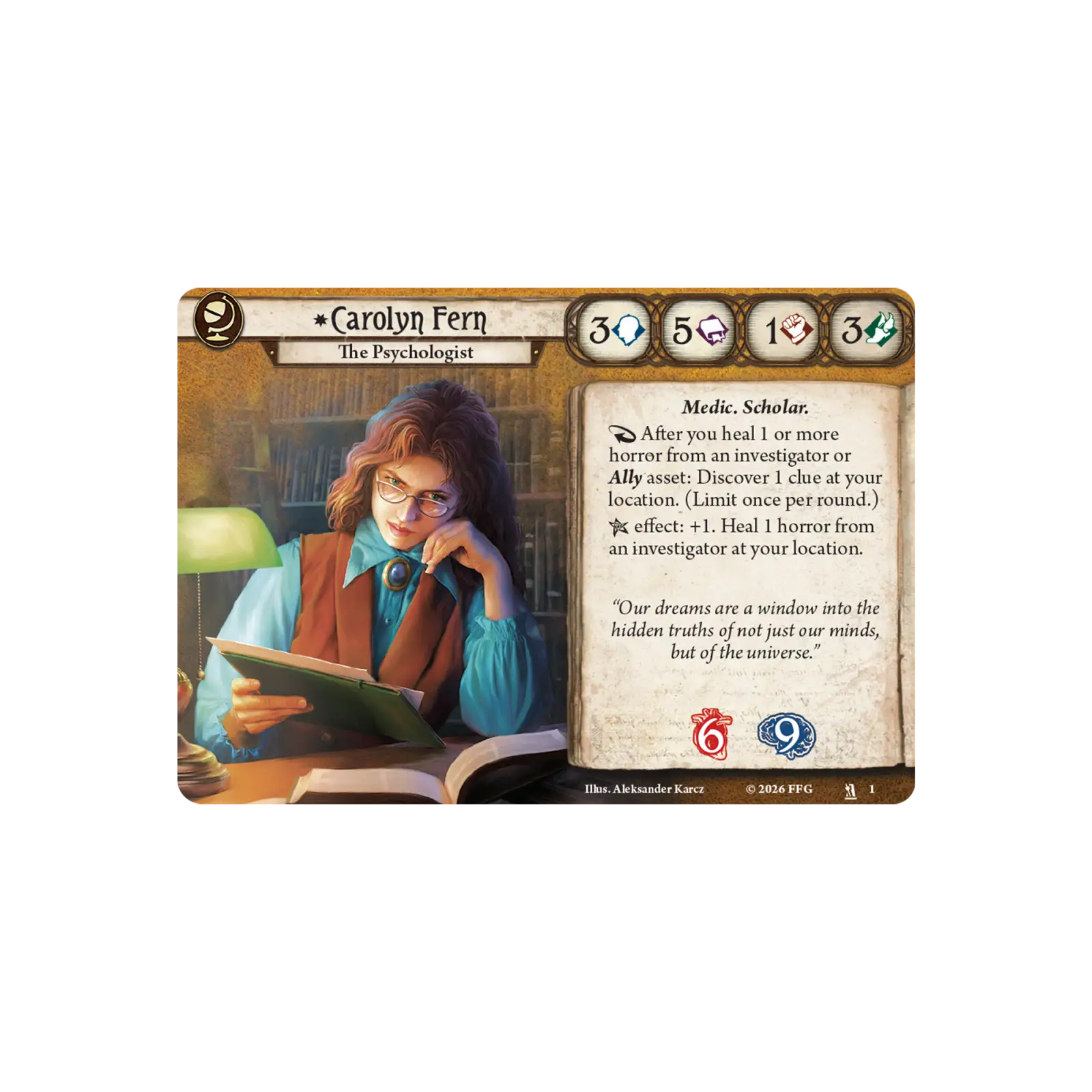 Arkham Horror: The Card Game - Investigator Deck - Carolyn Fern (EN) - Image 2