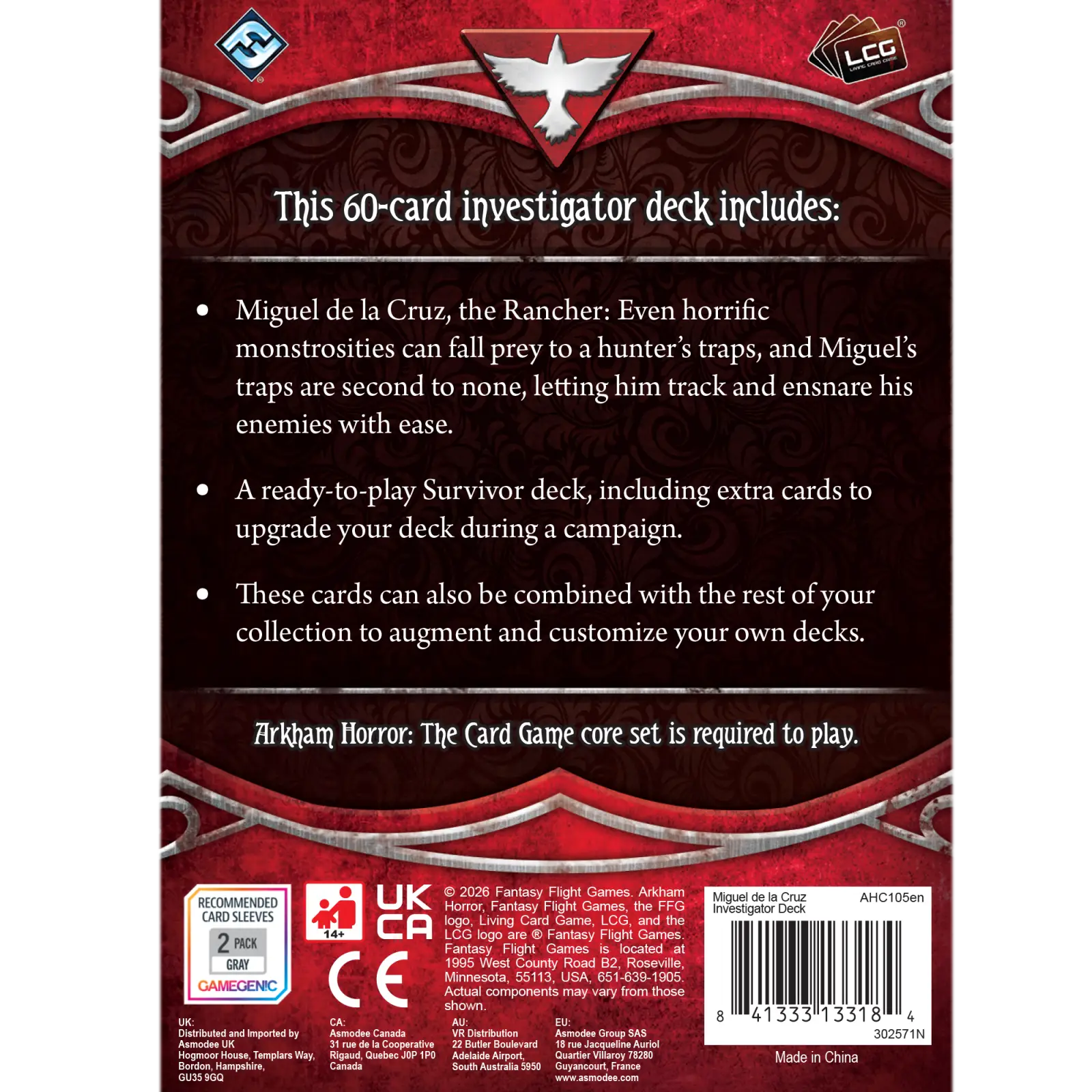 Arkham Horror: The Card Game - Investigator Deck - Miguel de la Cruz (EN) - Image 4