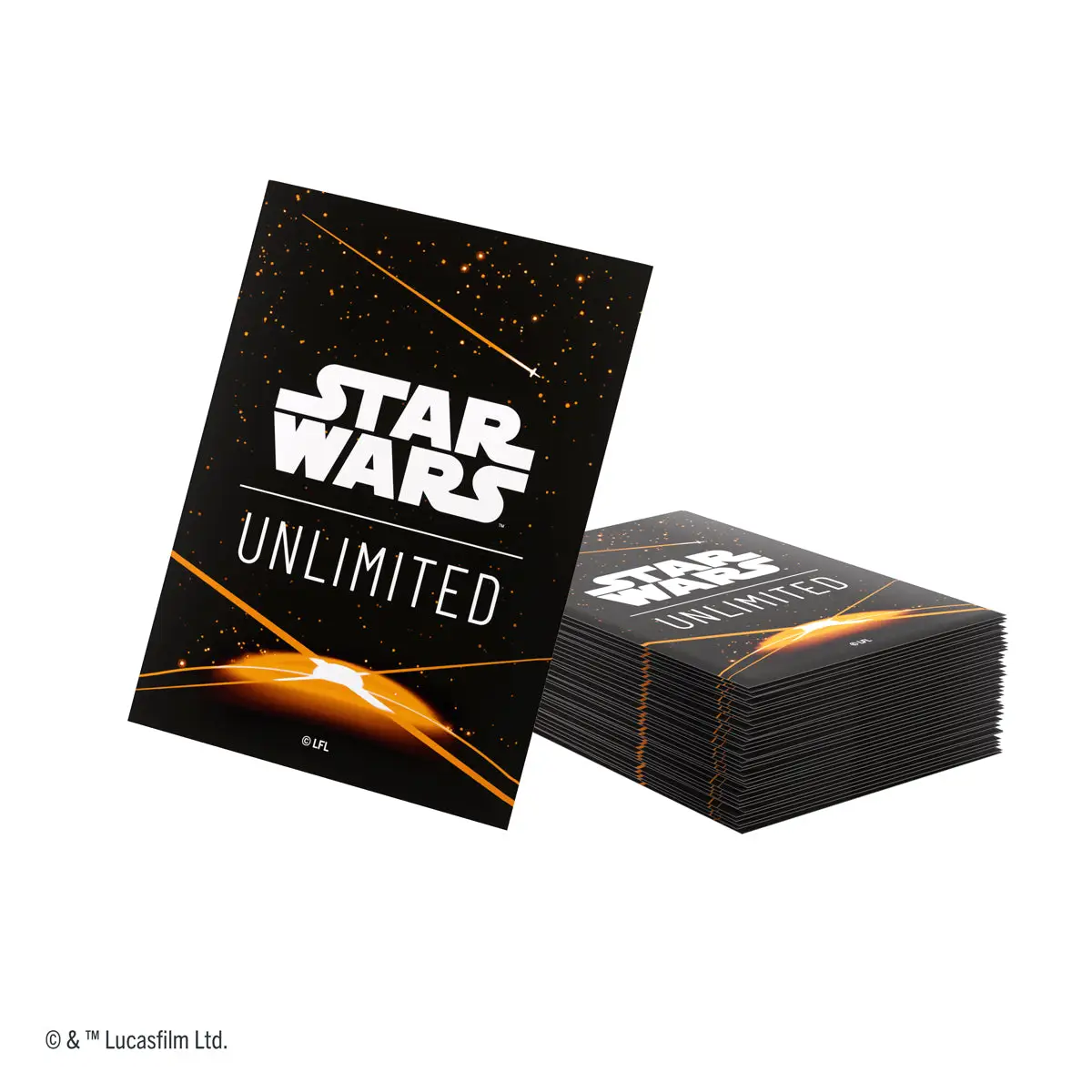 Art Sleeves: Star Wars Unlimited - Card Back - Orange - Image 2