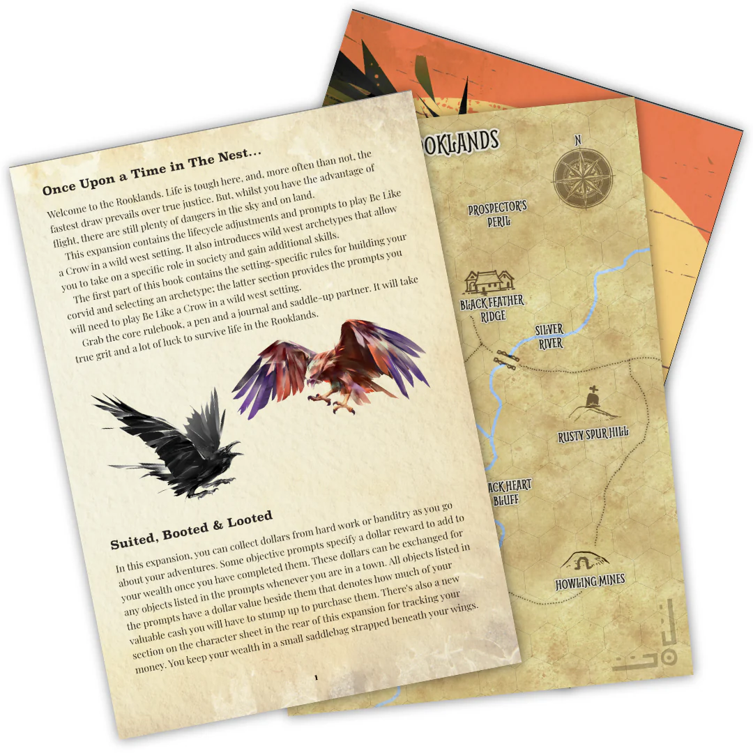 Solo Journaling RPG: Be Like A Crow - A Fistful Of Feathers Setting (EN) - Image 3