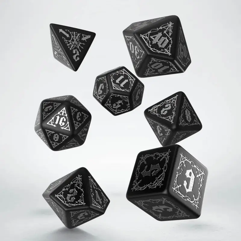 Bloodsucker Black & Silver Dice Set - Image 2
