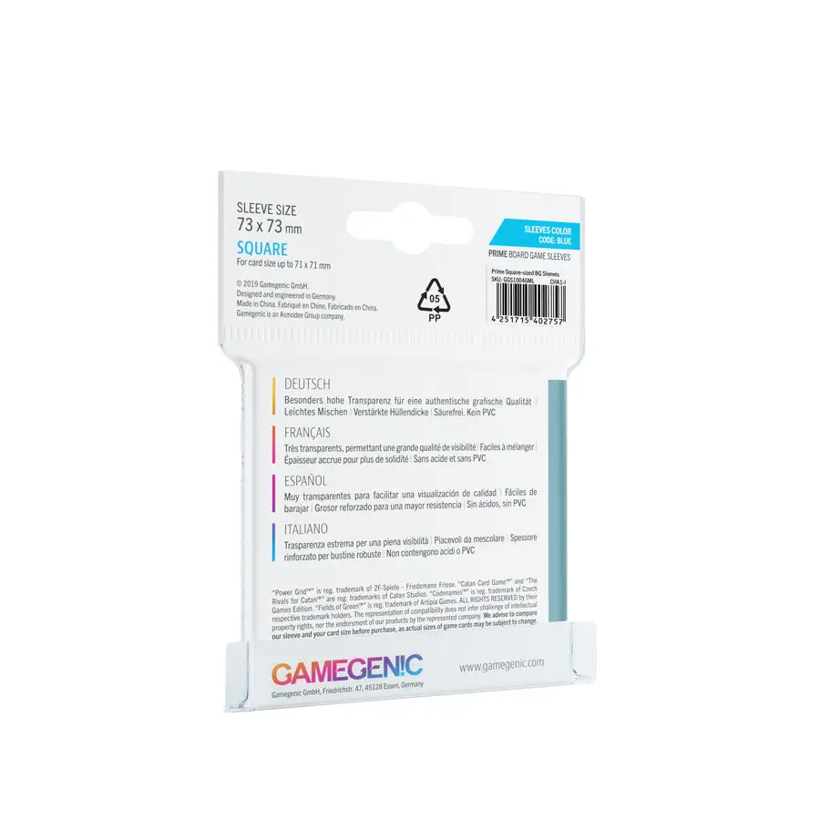 Board Game Sleeves: Prime - Square - Blue (50) - Image 2