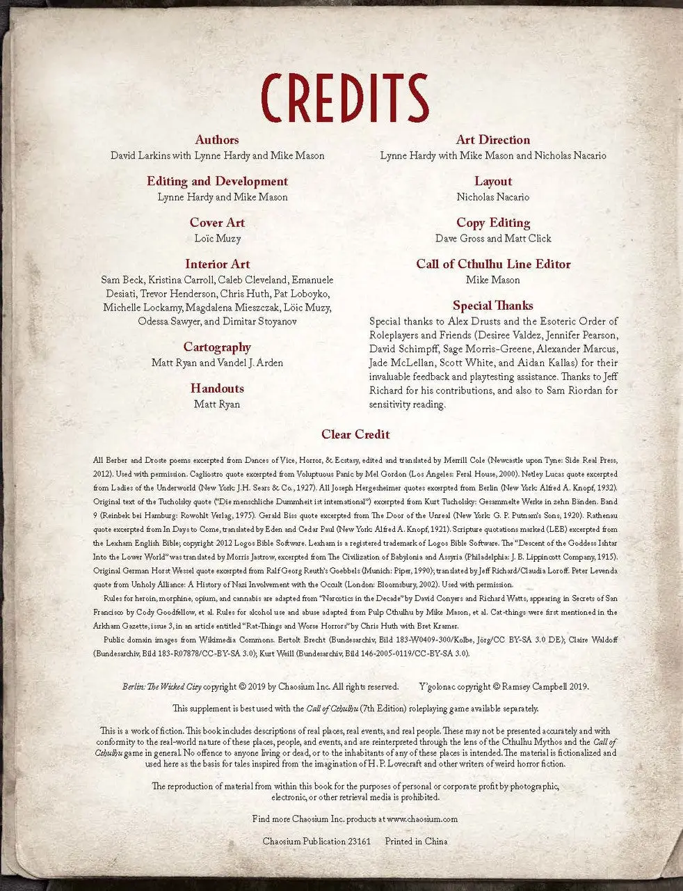 Call of Cthulhu RPG: Berlin - The Wicked City (EN) - Image 3