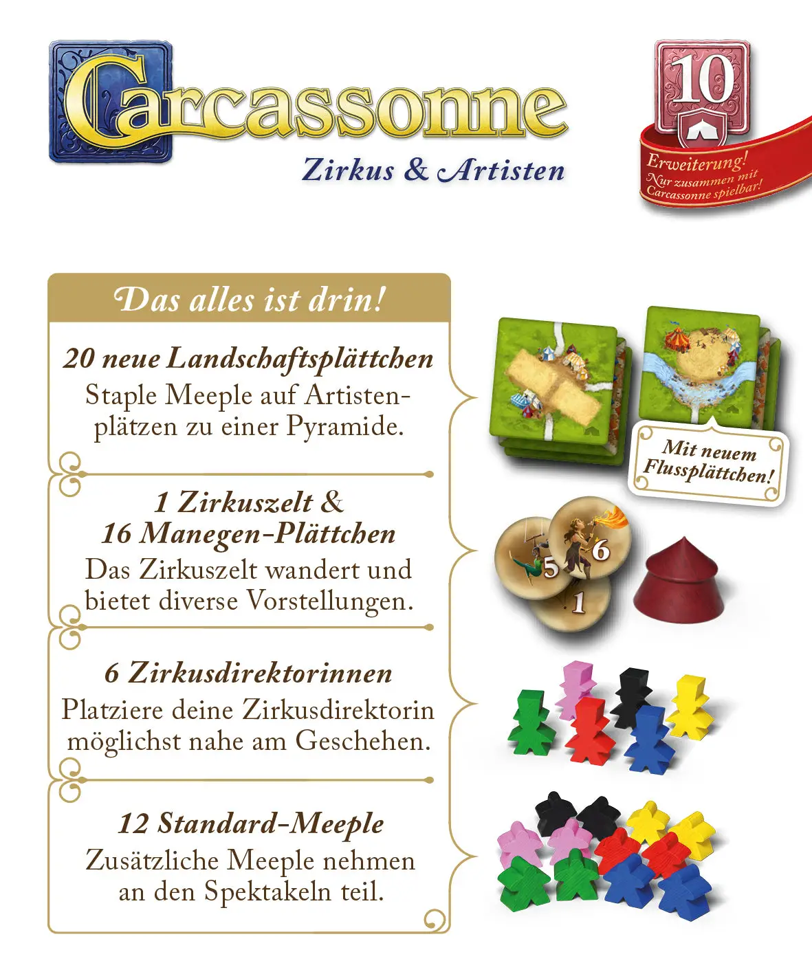 Carcassonne: Zirkus & Artisten (DE) - Image 2