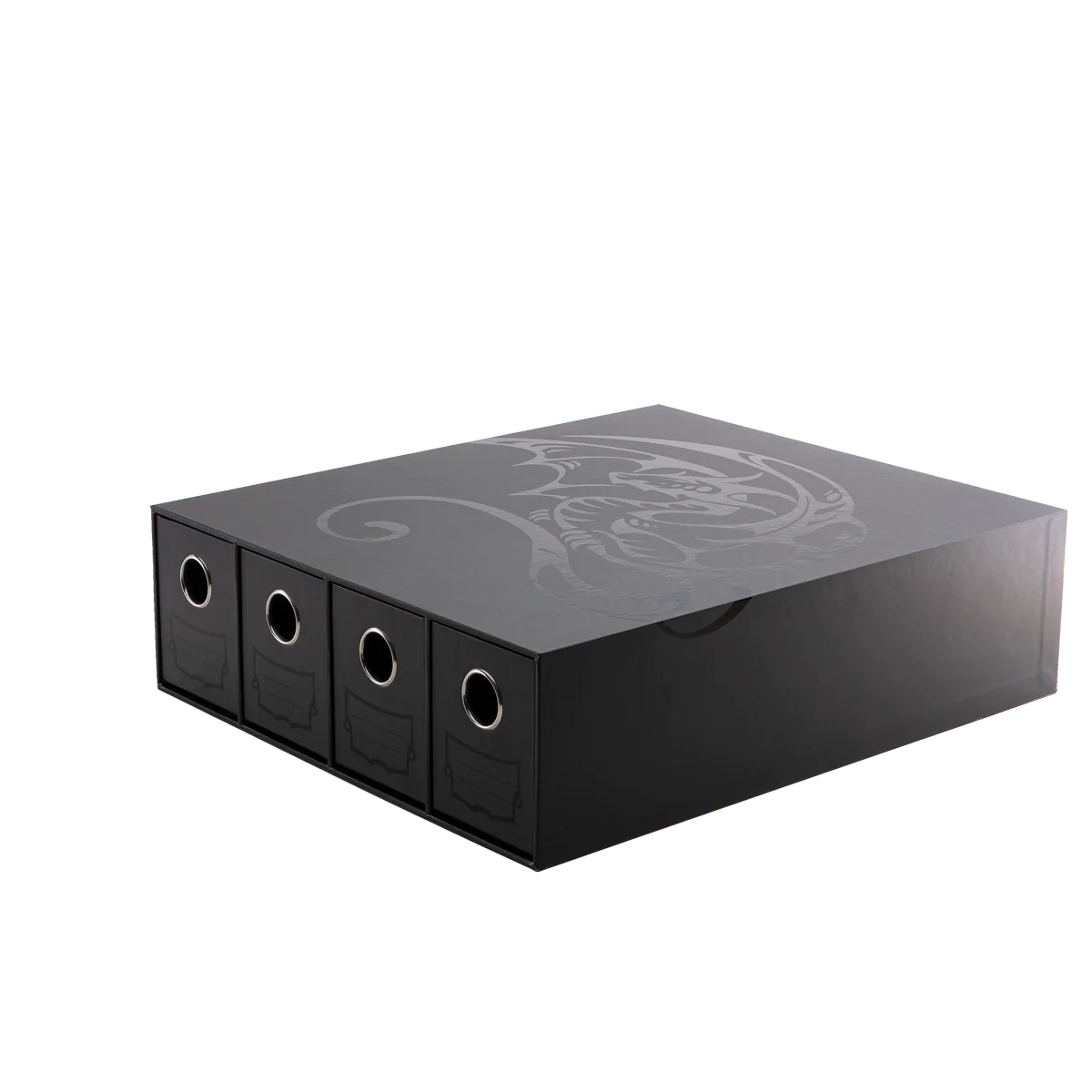 Card Drawers: Dragon Shield - Fortress - 4 Drawers - Horizontal - Black - Image 2