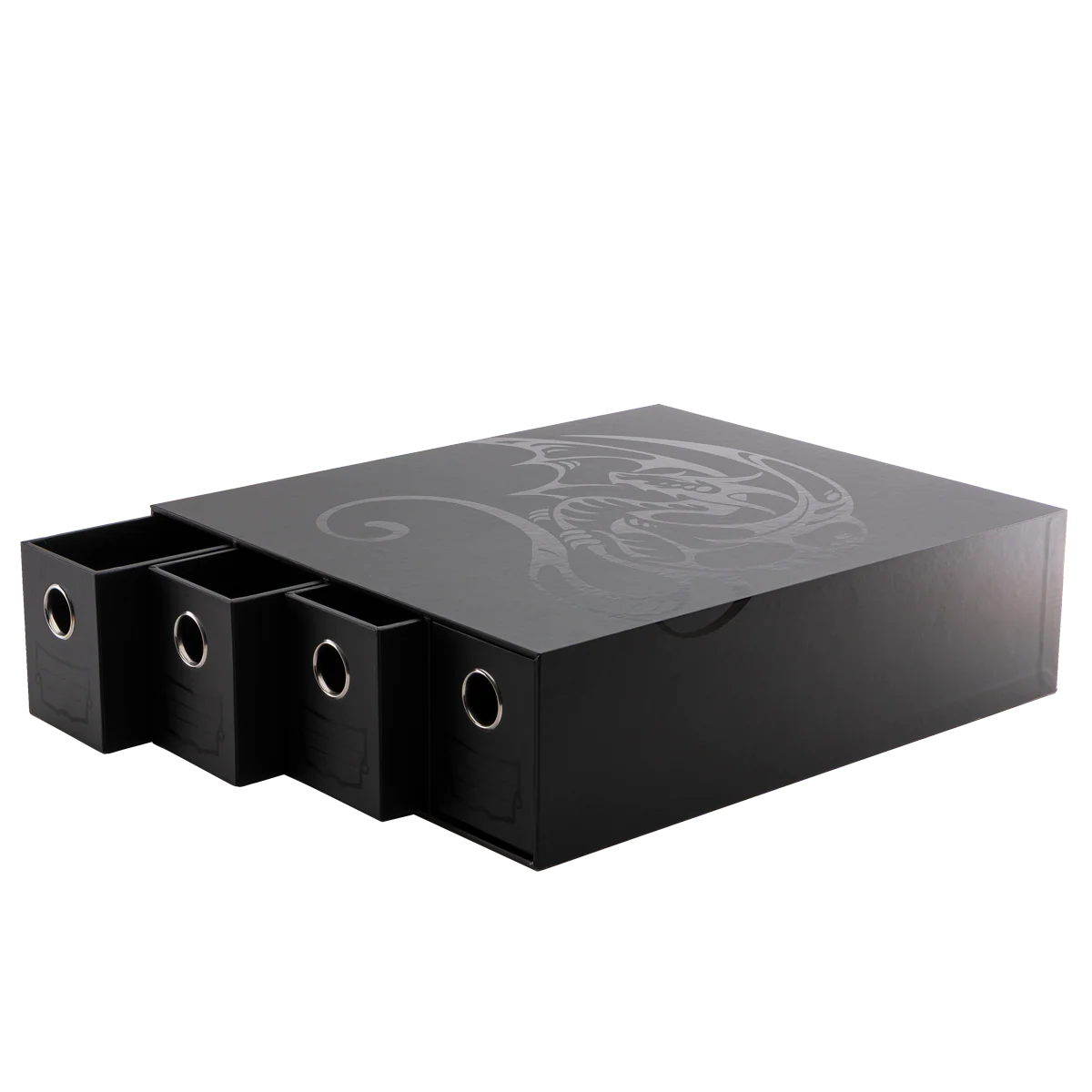 Card Drawers: Dragon Shield - Fortress - 4 Drawers - Horizontal - Black - Image 3