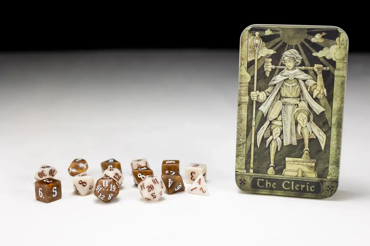 Class-Specific Dice Set: Cleric (Pathfinder & 5E) - Image 2