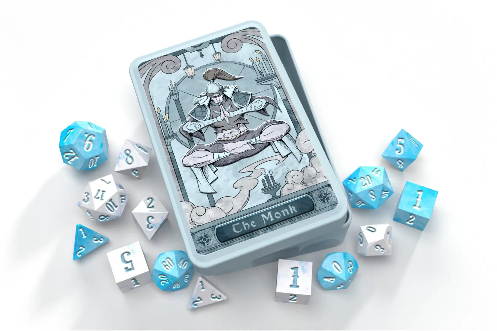 Class-Specific Dice Set: Monk (Pathfinder & 5E)