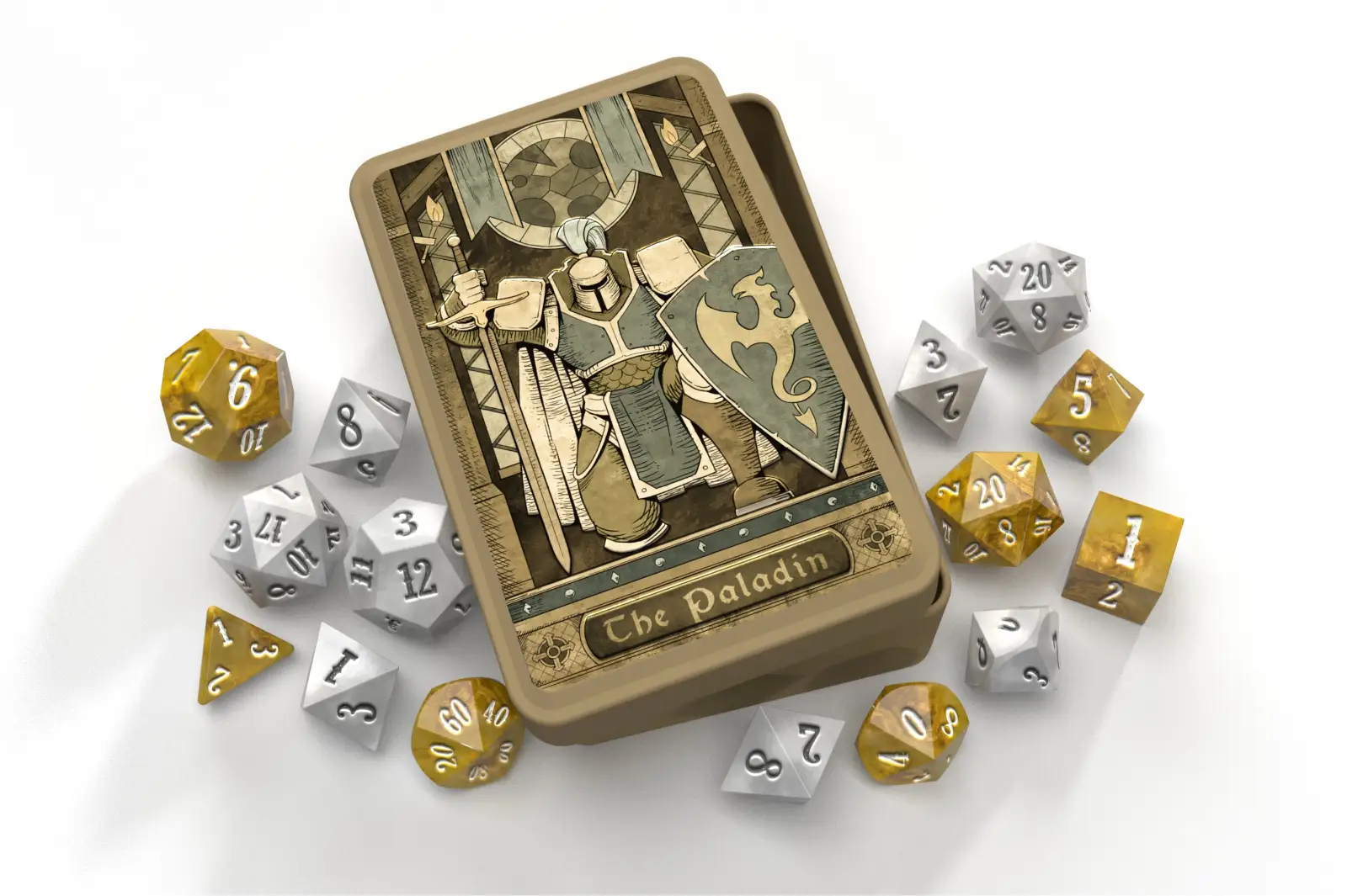 Class-Specific Dice Set: Paladin (Pathfinder & 5E)