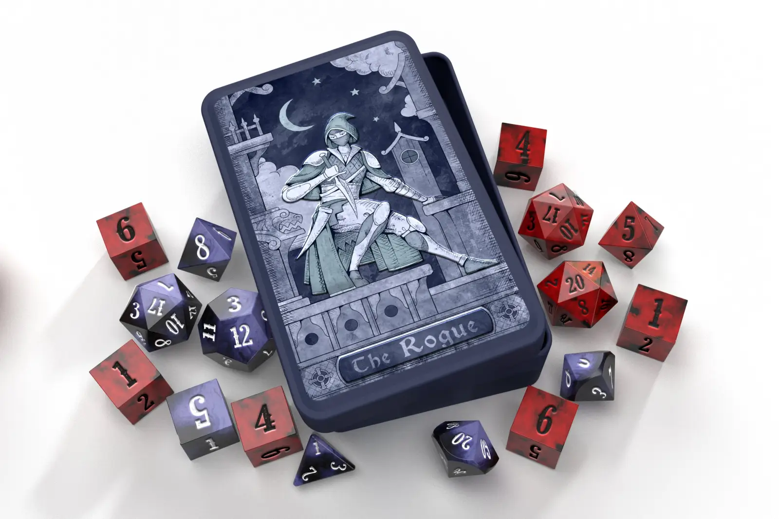 Class-Specific Dice Set: Rogue (Pathfinder & 5E)