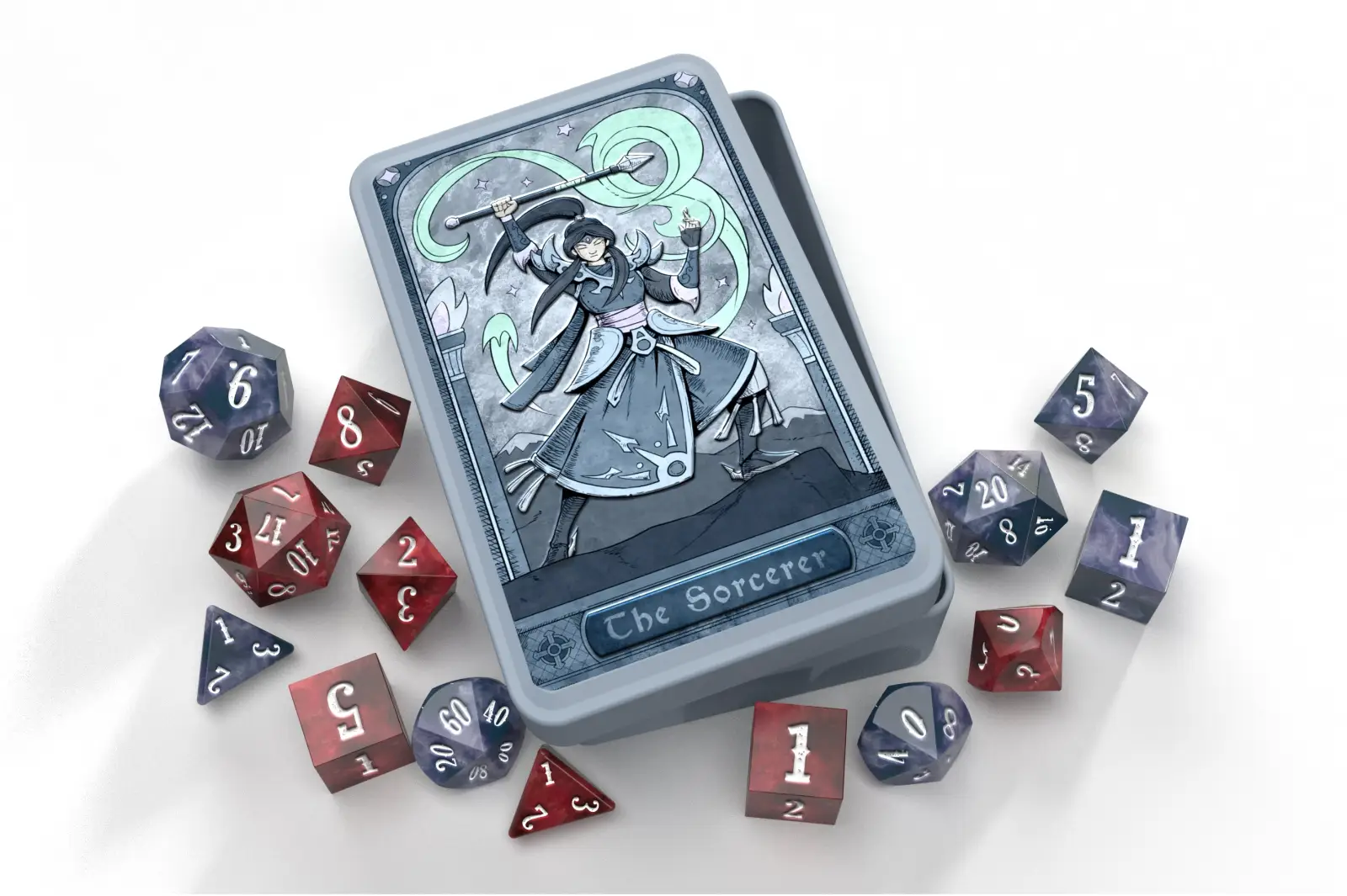 Class-Specific Dice Set: Sorcerer (Pathfinder & 5E)