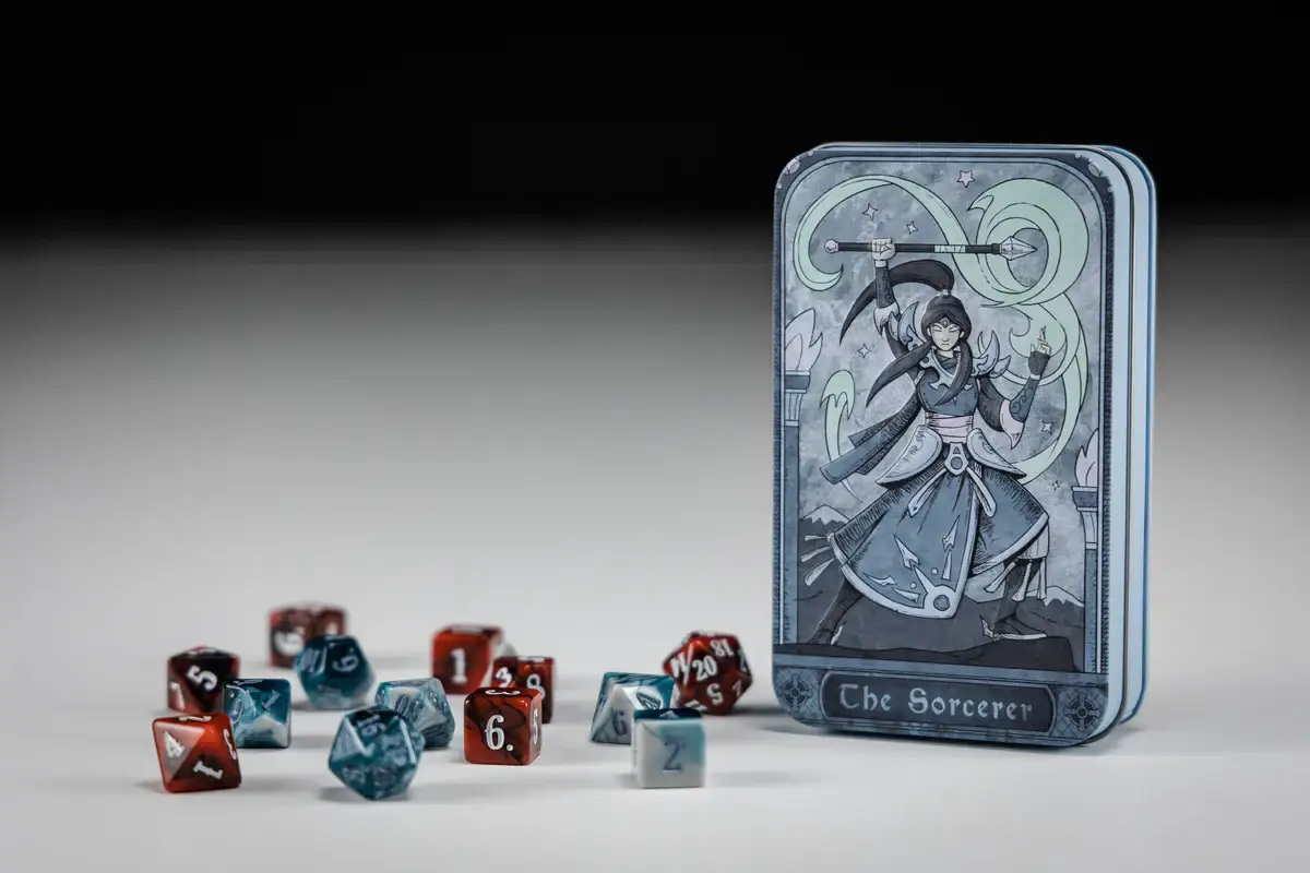 Class-Specific Dice Set: Sorcerer (Pathfinder & 5E) - Image 2