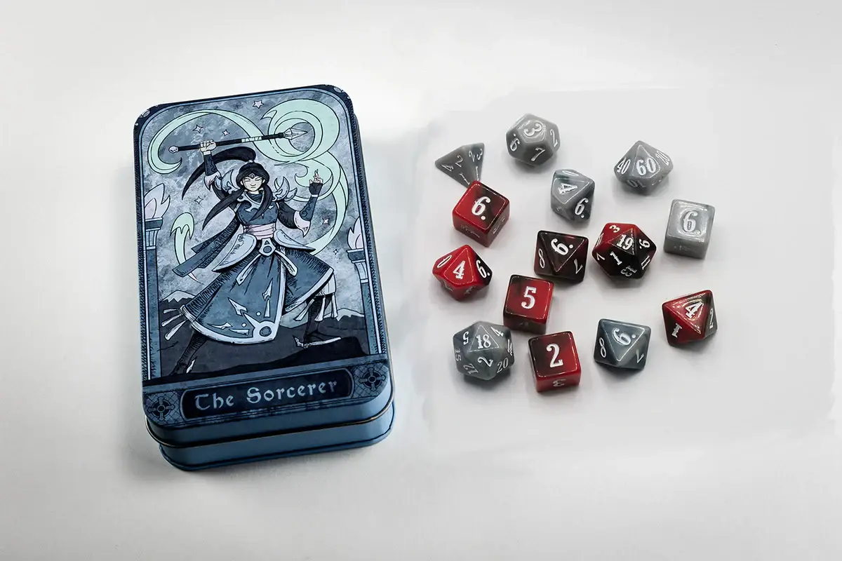 Class-Specific Dice Set: Sorcerer (Pathfinder & 5E) - Image 3