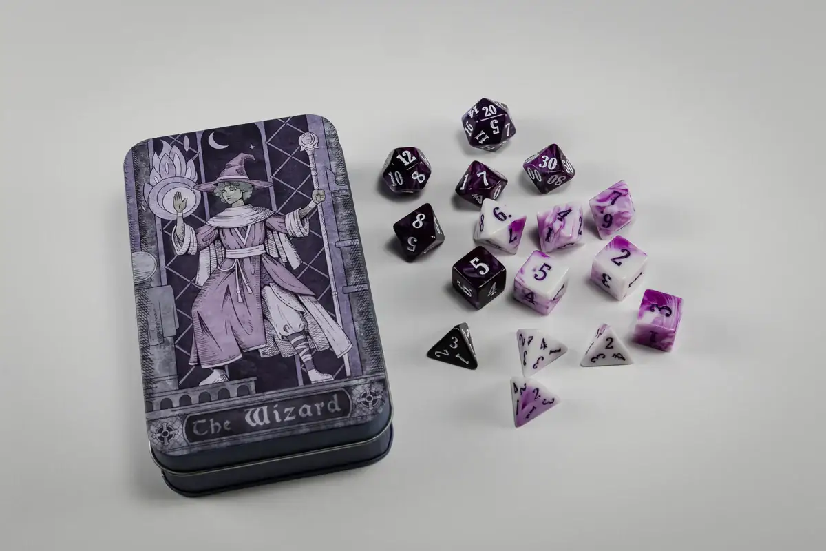 Class-Specific Dice Set: Wizard (Pathfinder & 5E) - Image 3