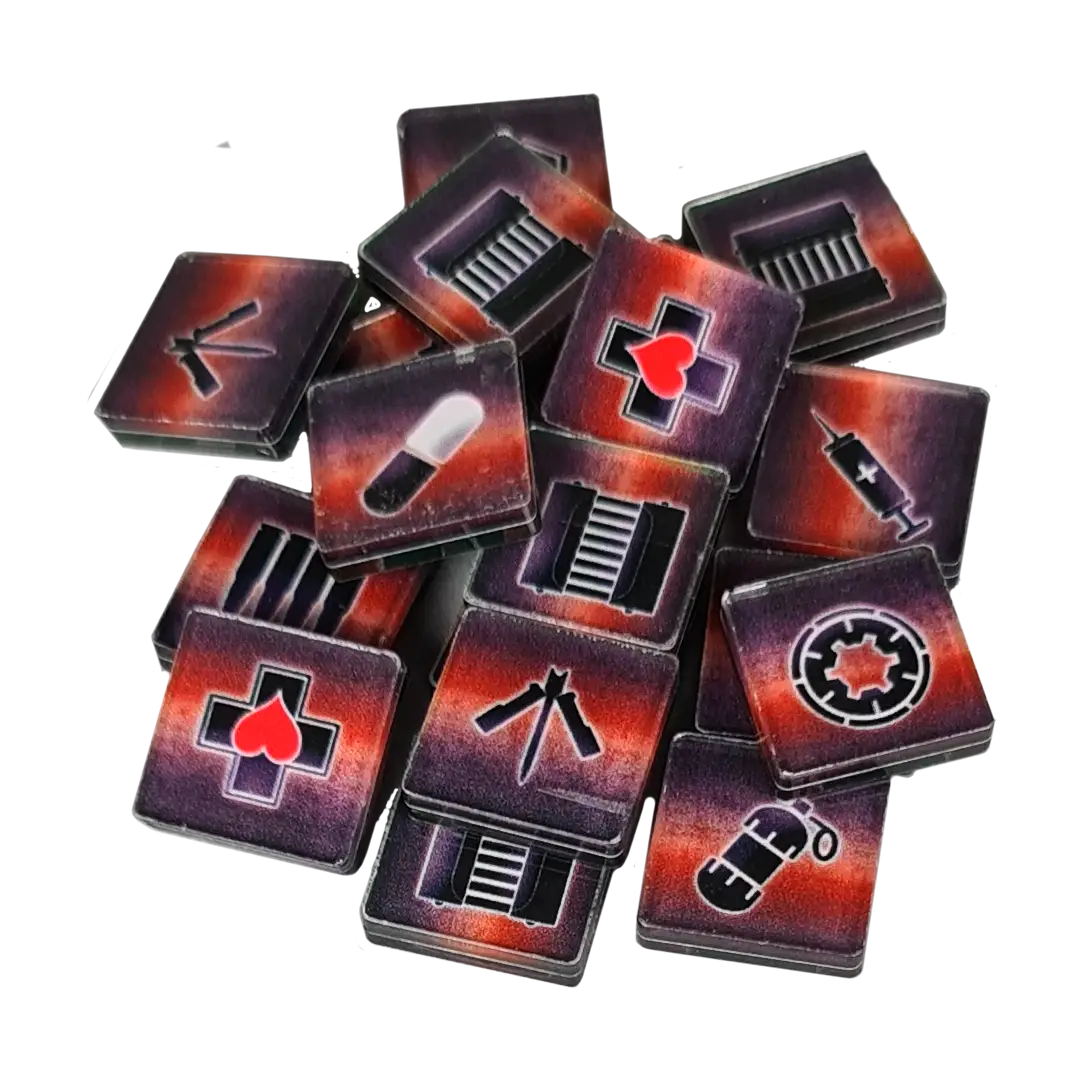 Deadzone: 3rd Edition - Acrylic Item Counters