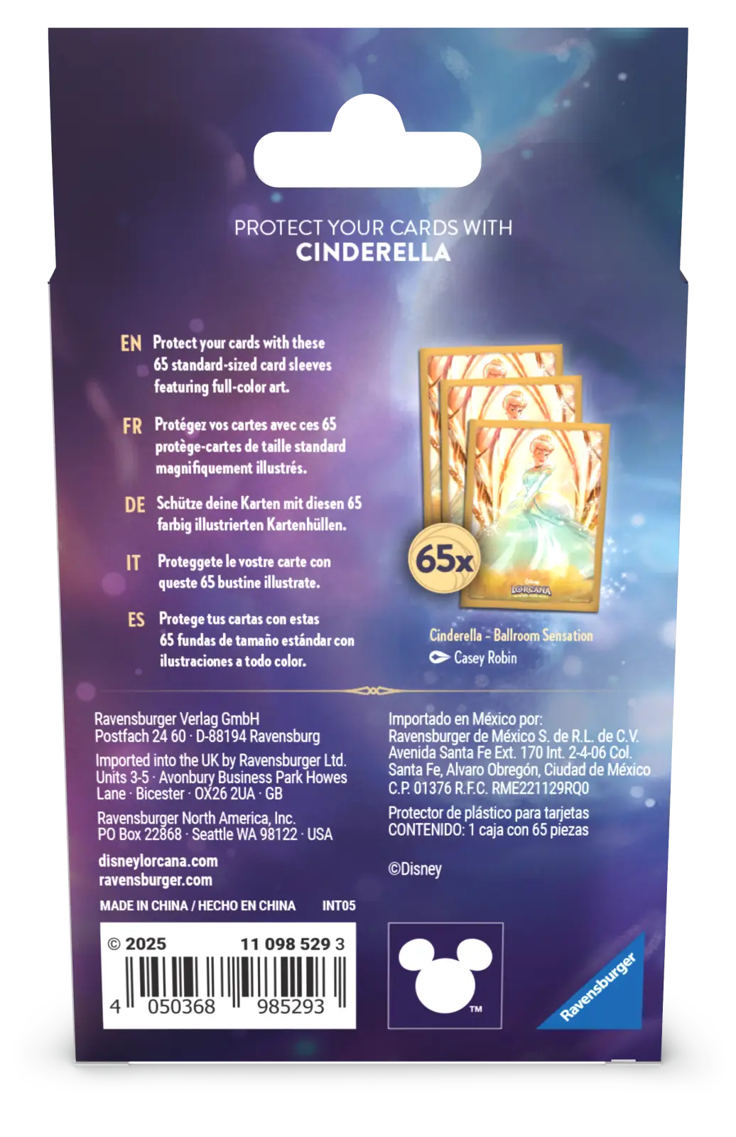 Art Sleeves: Disney Lorcana - Archazia's Island - Cinderella (65) - Image 2