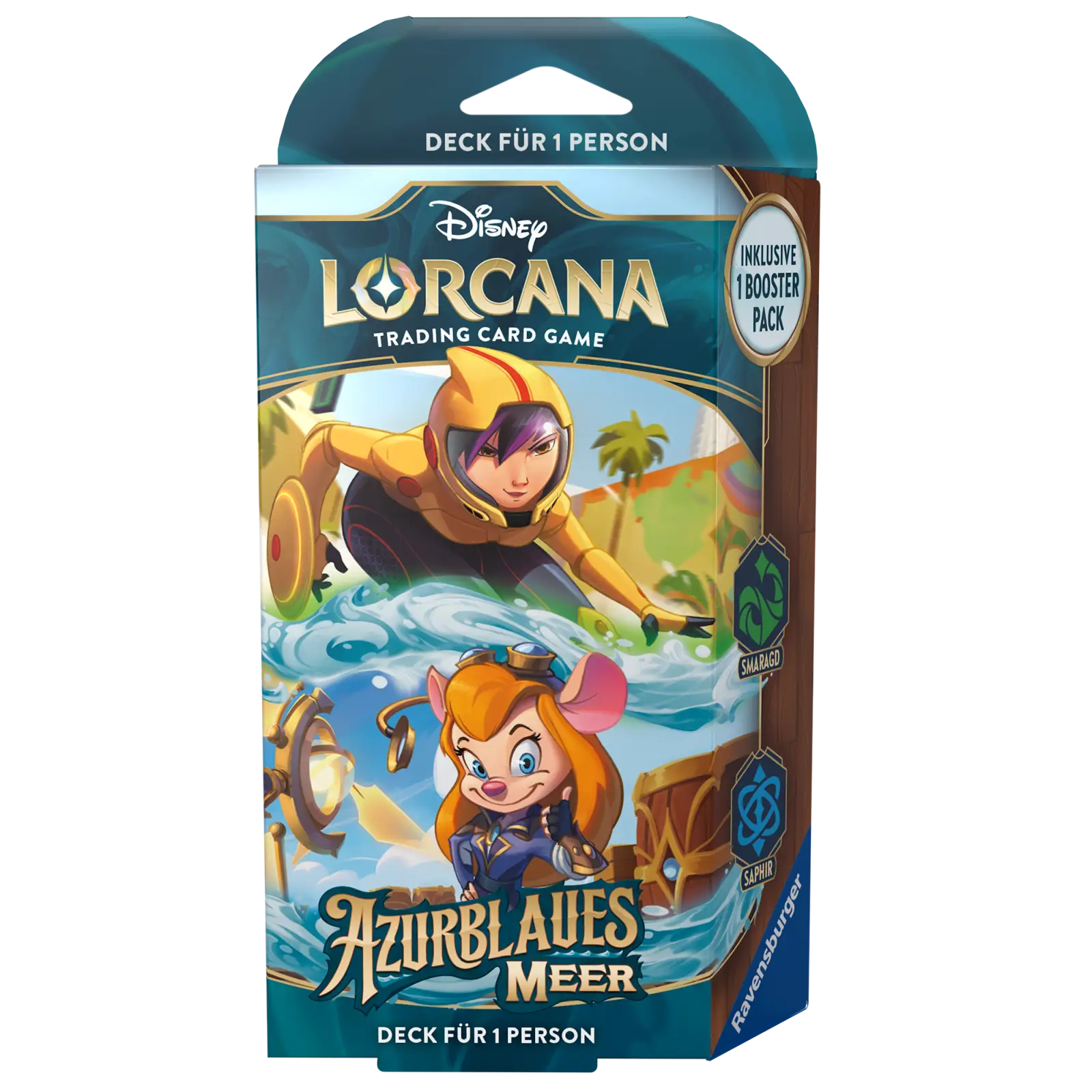 Disney Lorcana: Azurblaues Meer - Smaragd/Saphir - Starter Deck (DE)