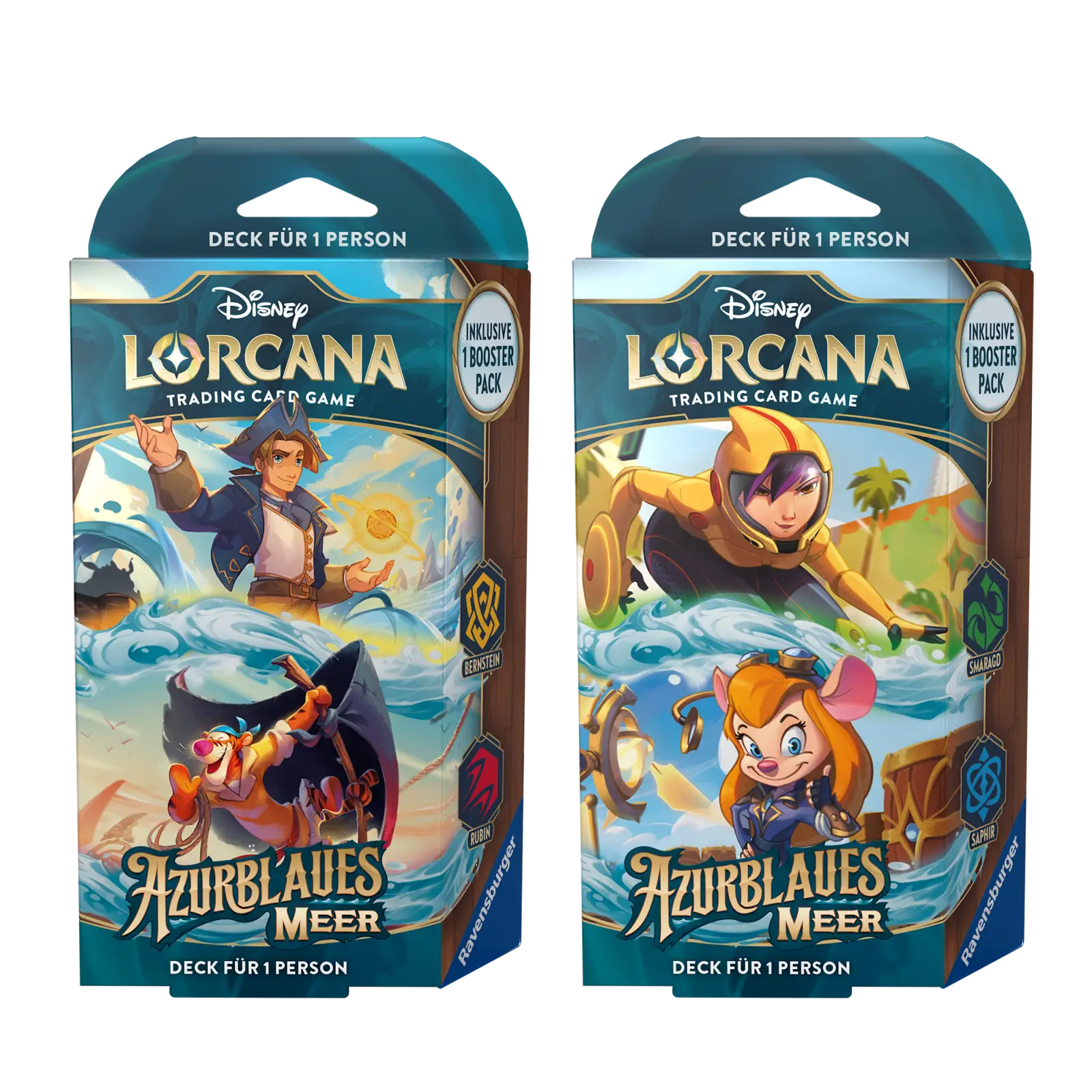 Disney Lorcana: Azurblaues Meer - Smaragd/Saphir - Starter Deck (DE) - Image 3