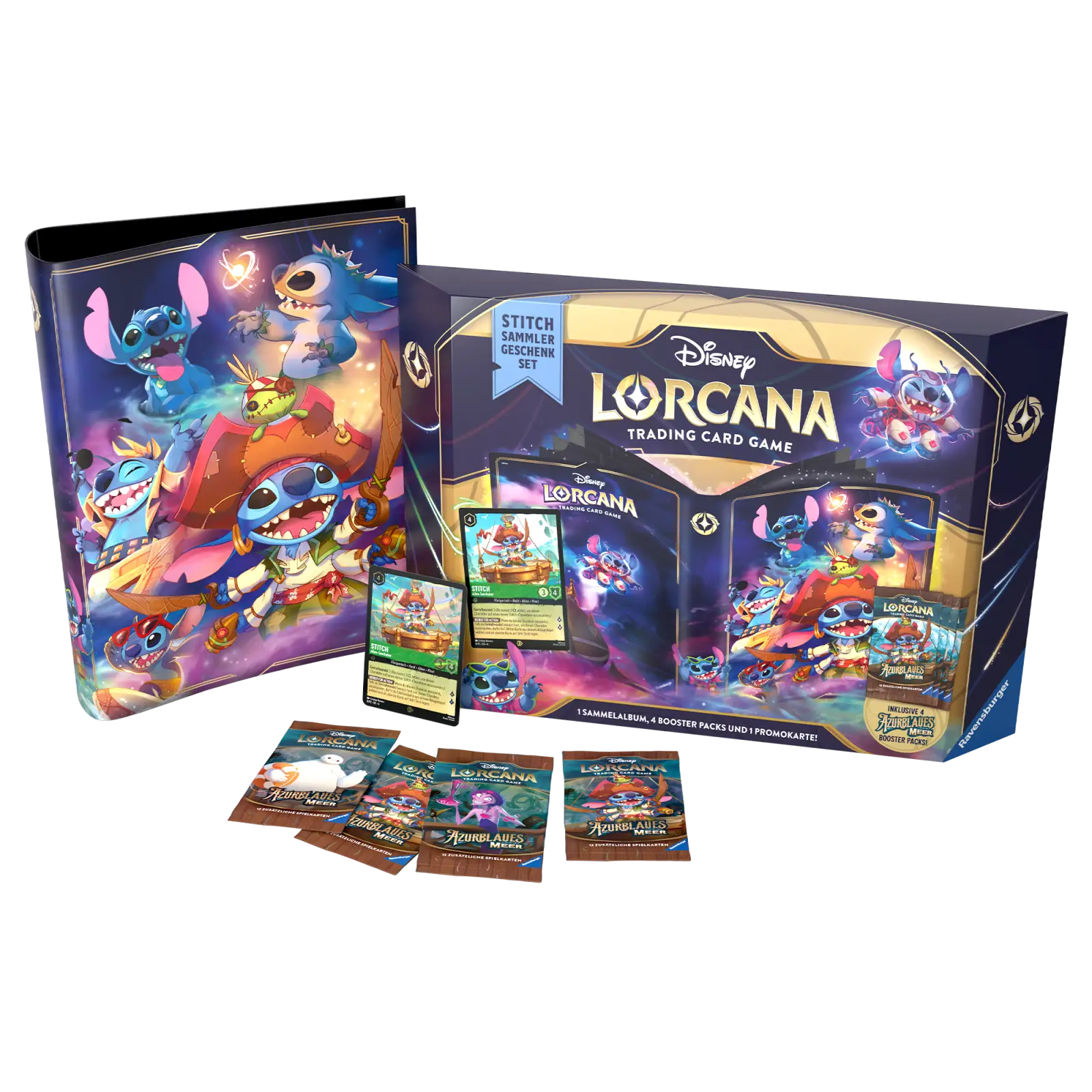 Disney Lorcana: Azurblaues Meer - Stitch - Gift Set (DE) - Image 2