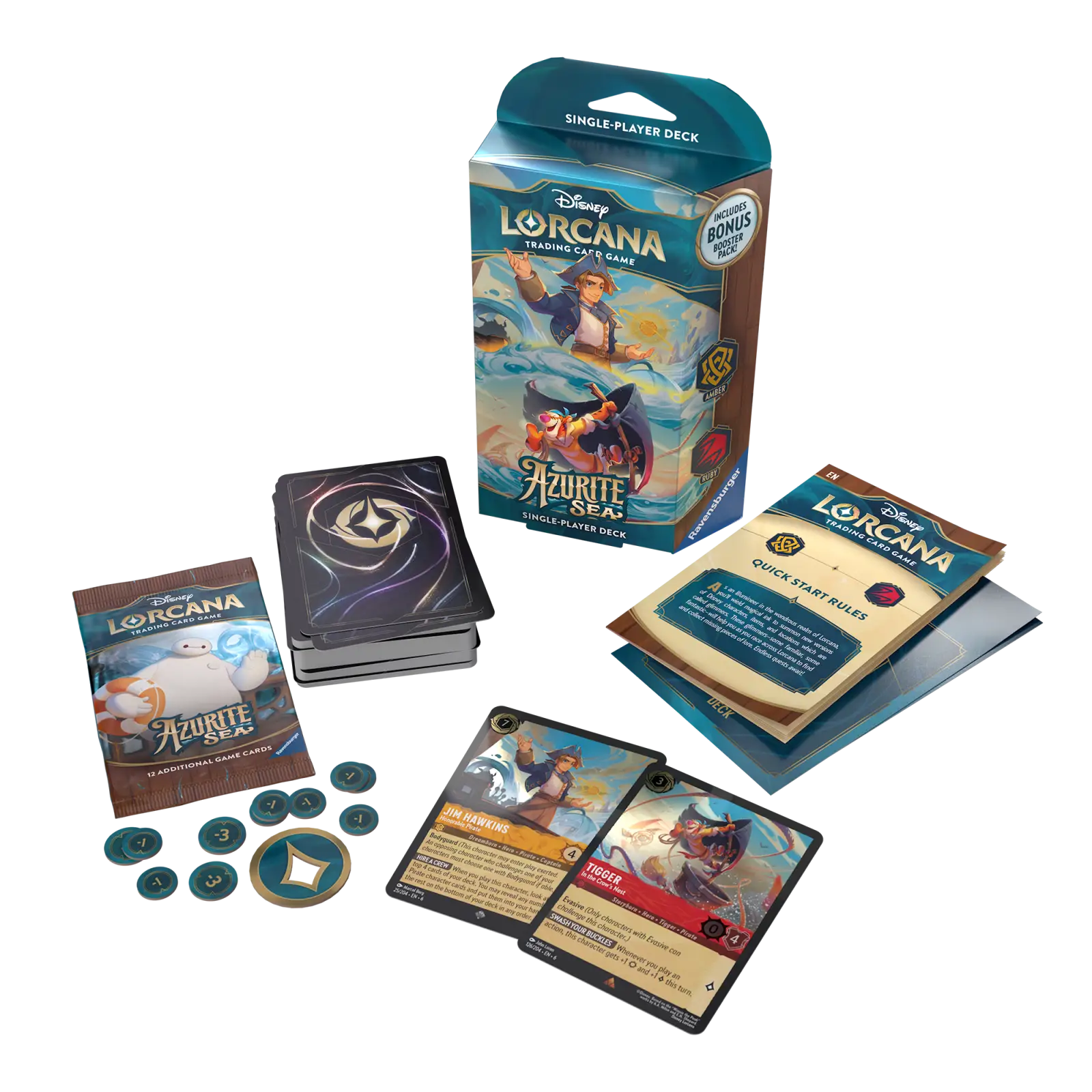 Disney Lorcana: Azurite Sea - Amber/Ruby - Starter Deck (EN) - Image 2