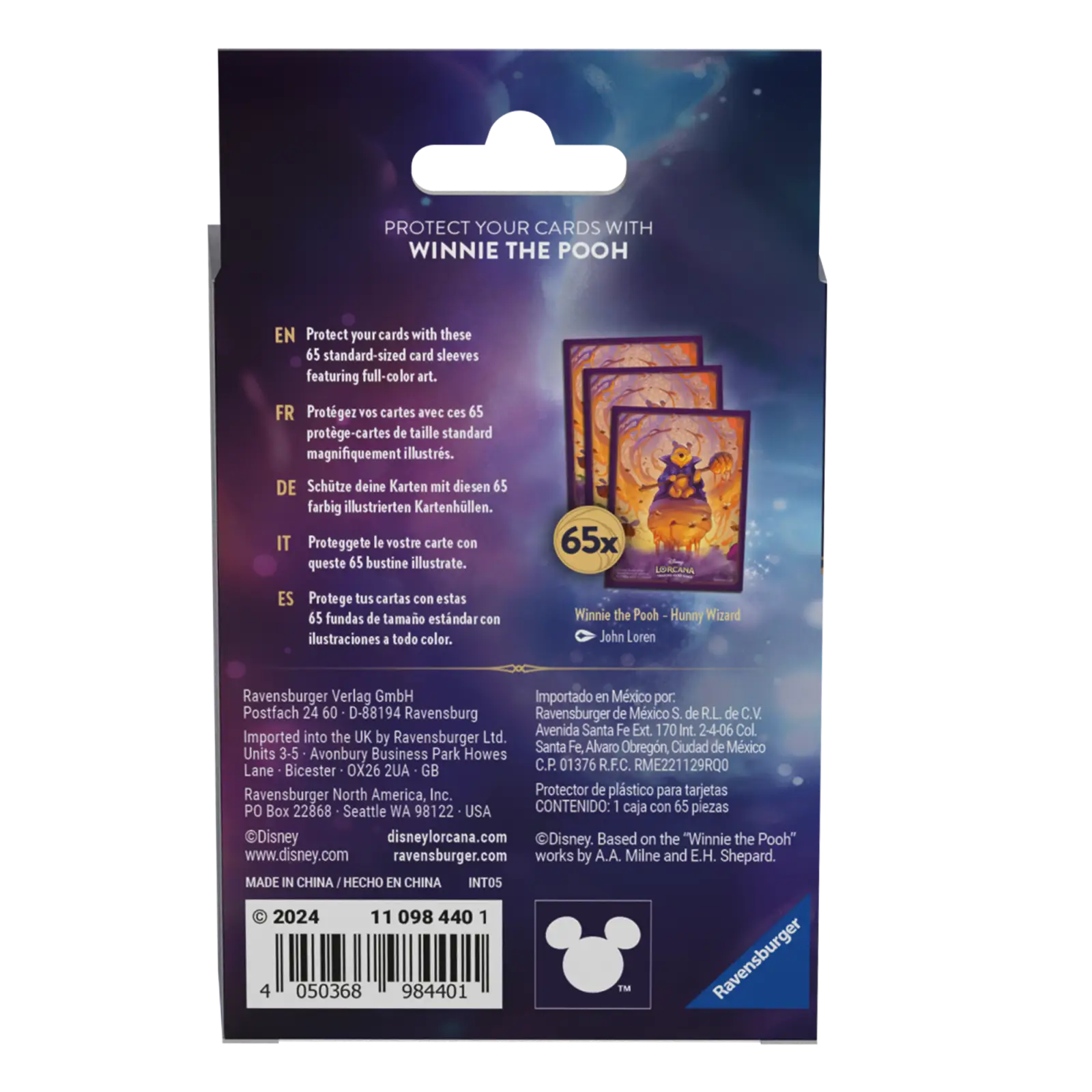 Disney Lorcana: Azurite Sea - Card Sleeves - Pooh (65) - Image 2