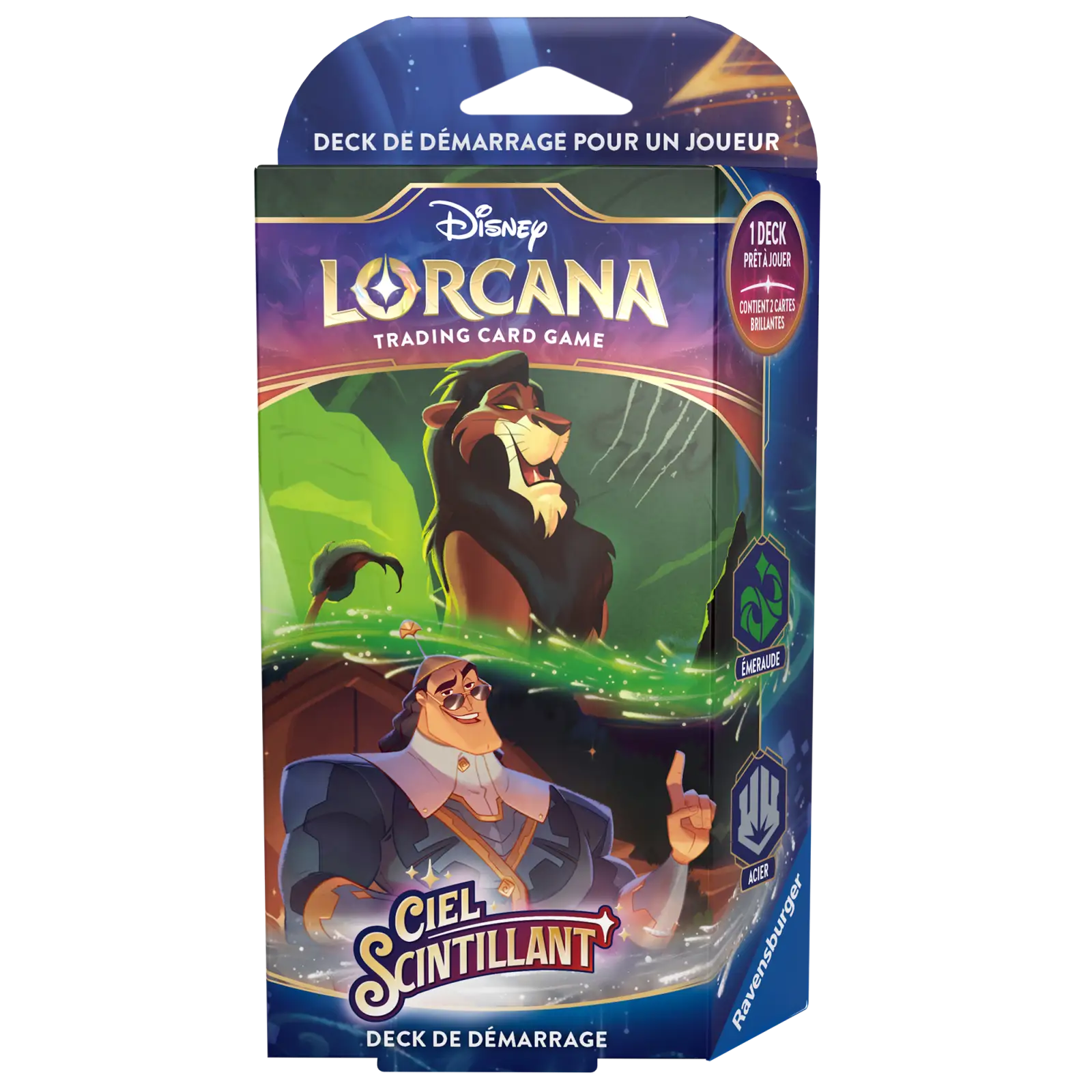 Disney Lorcana: Ciel Scintillant - Emeraude/Acier - Starter Deck (FR)