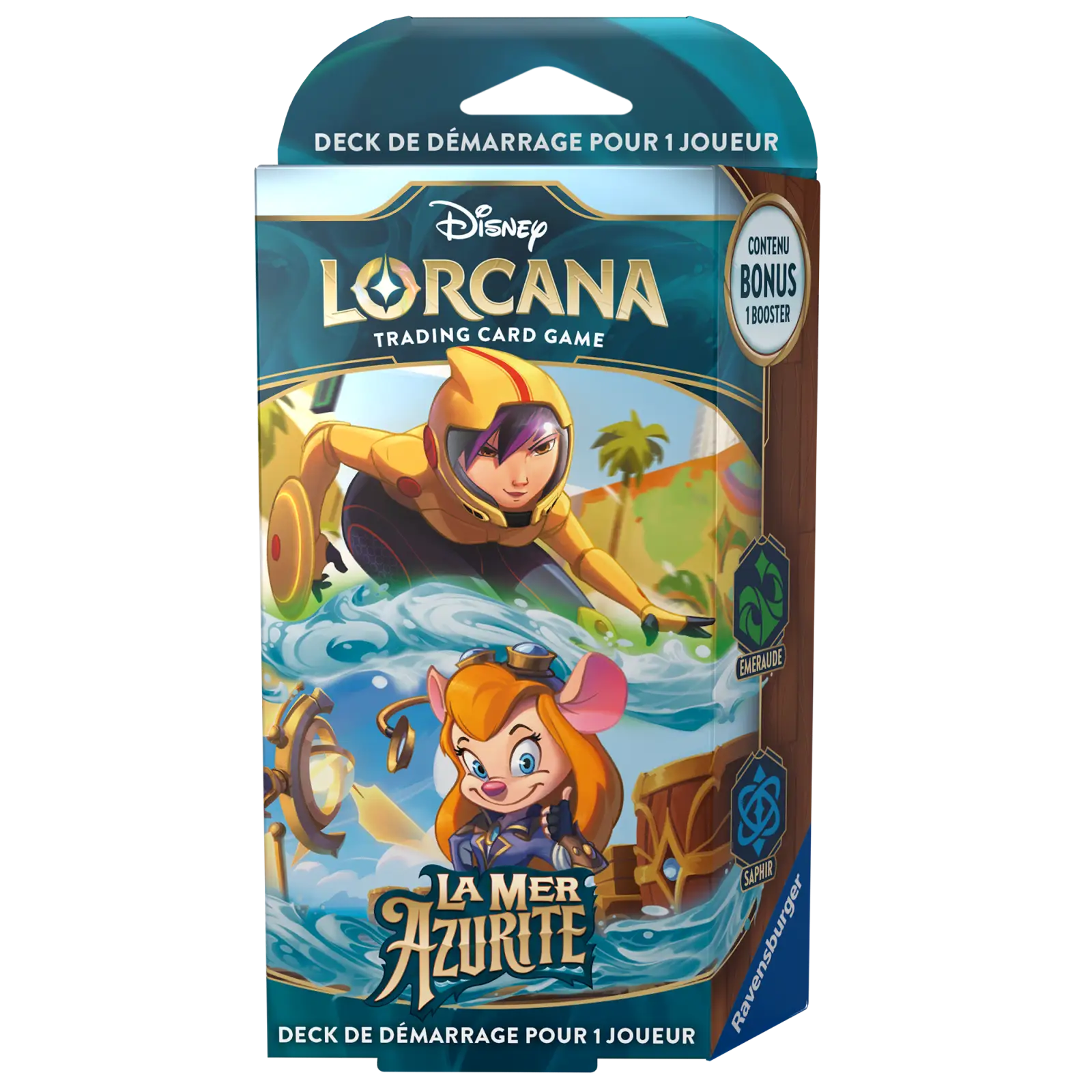 Disney Lorcana: La Mer Azurite - Emeraude/Saphir - Starter Deck (FR)