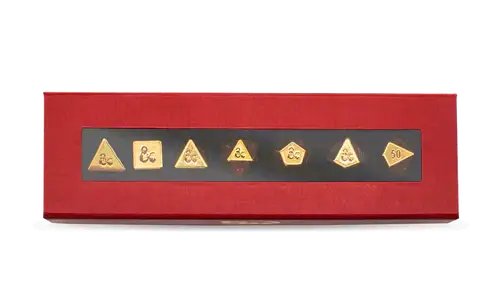 Dugeons & Dragons RPG: 50th Anniversary - Heavy Metal Dice Set