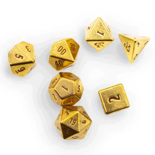 Dugeons & Dragons RPG: 50th Anniversary - Heavy Metal Dice Set - Image 2