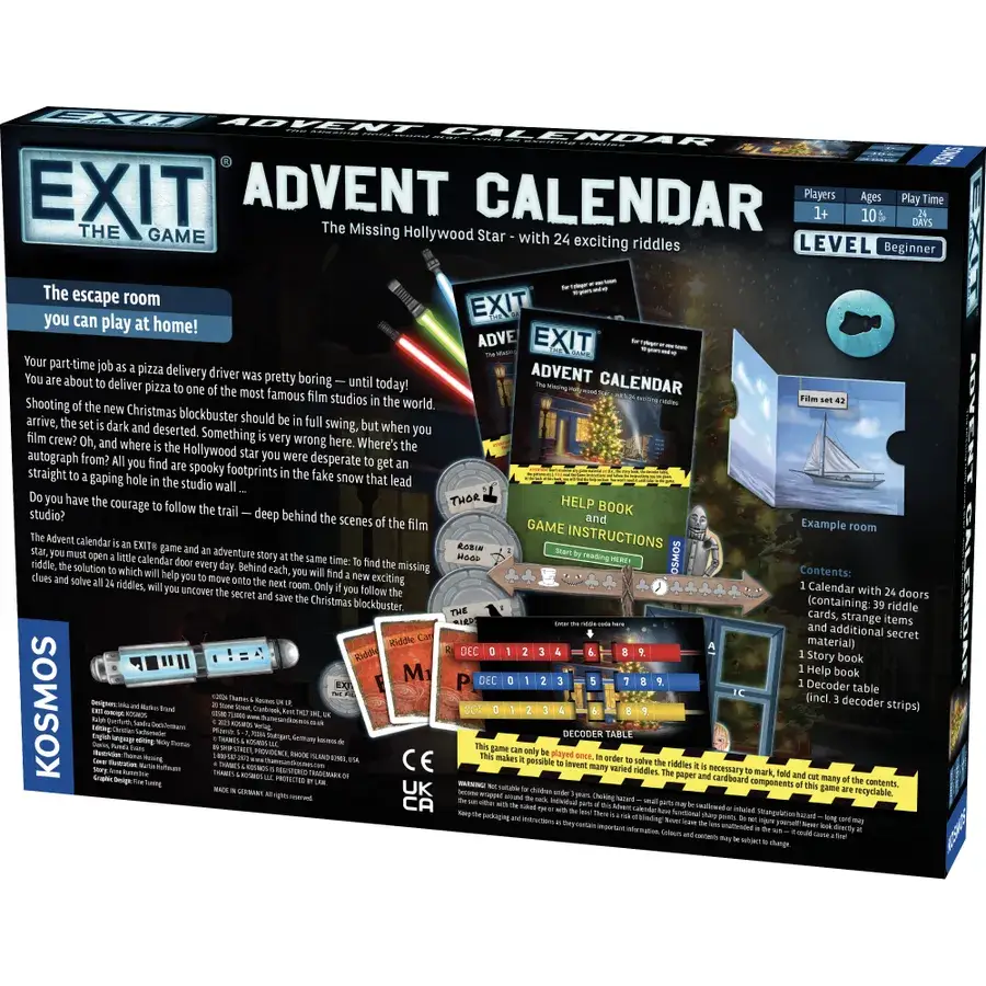 Exit: Advent Calendar - The Missing Hollywood Star (EN) - Image 2