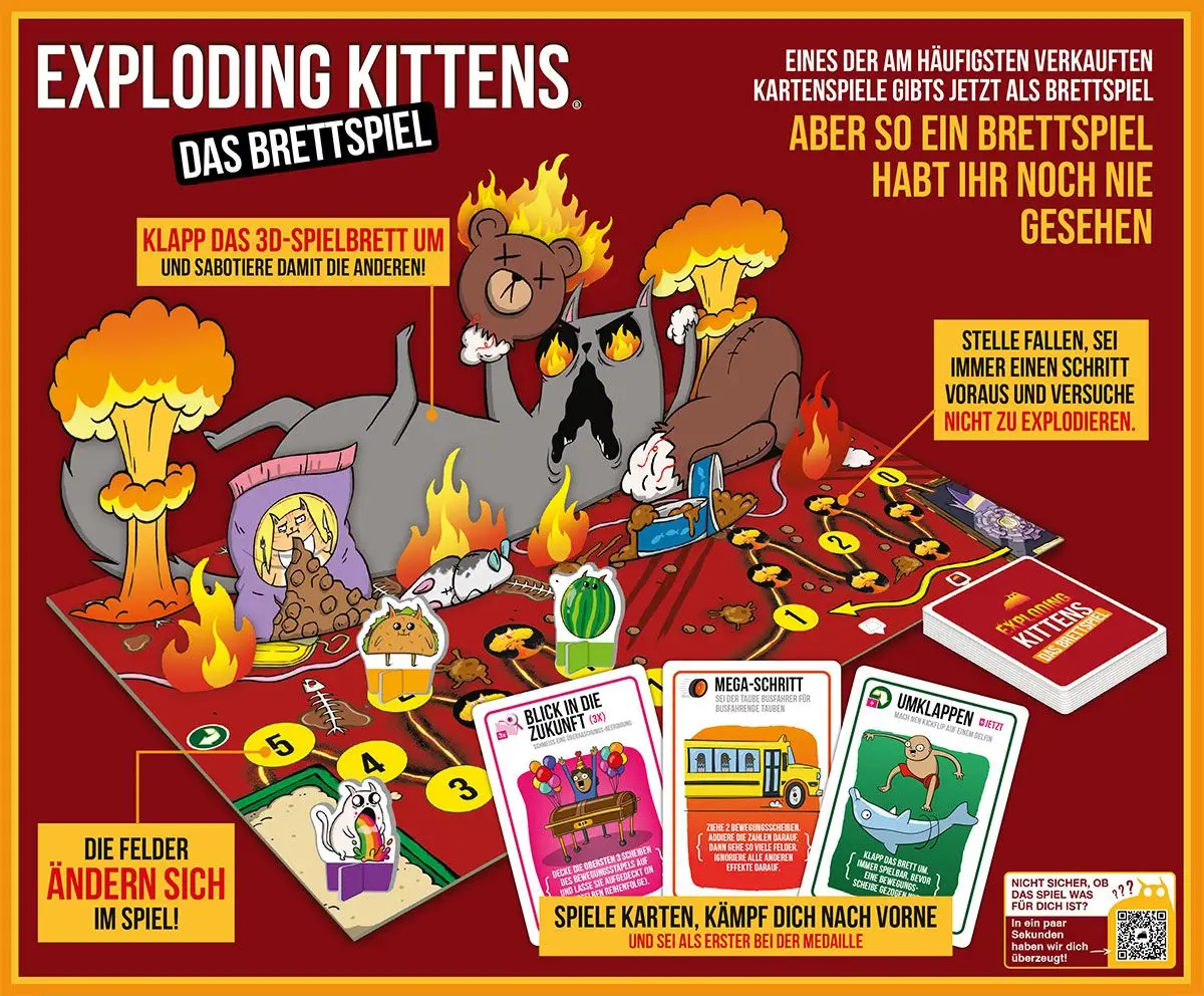 Exploding Kittens: Das Brettspiel (DE) - Image 2