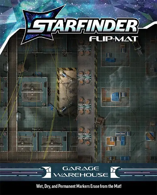Flip-Mat: Starfinder – Garage Warehouse