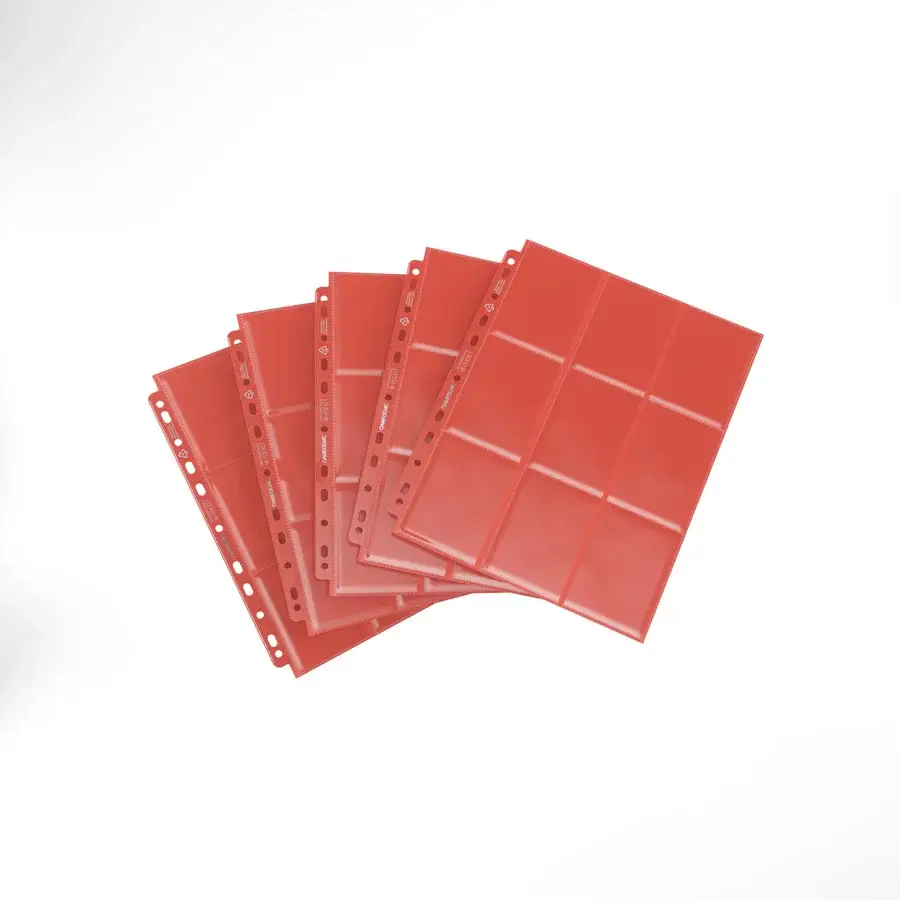 Pocket Pages: Gamegenic - 18-Pocket Pages - Side-Loading - Red - Image 2