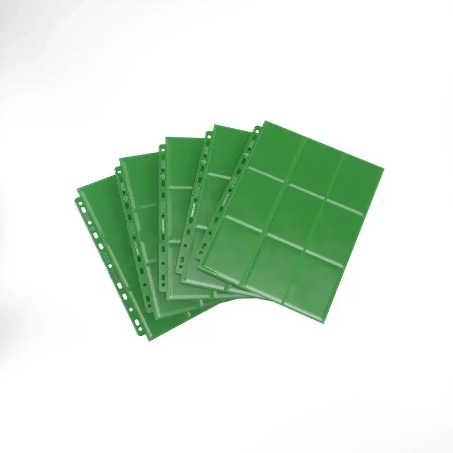 Pocket Pages: Gamegenic - 18-Pocket Pages - Side-Loading - Singles - Green - Image 2