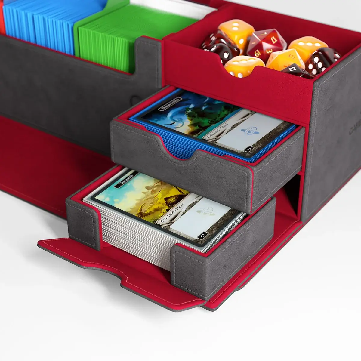 Gamegenic - Cards' Lair 1000+ Pro - Grey/Red - Image 3