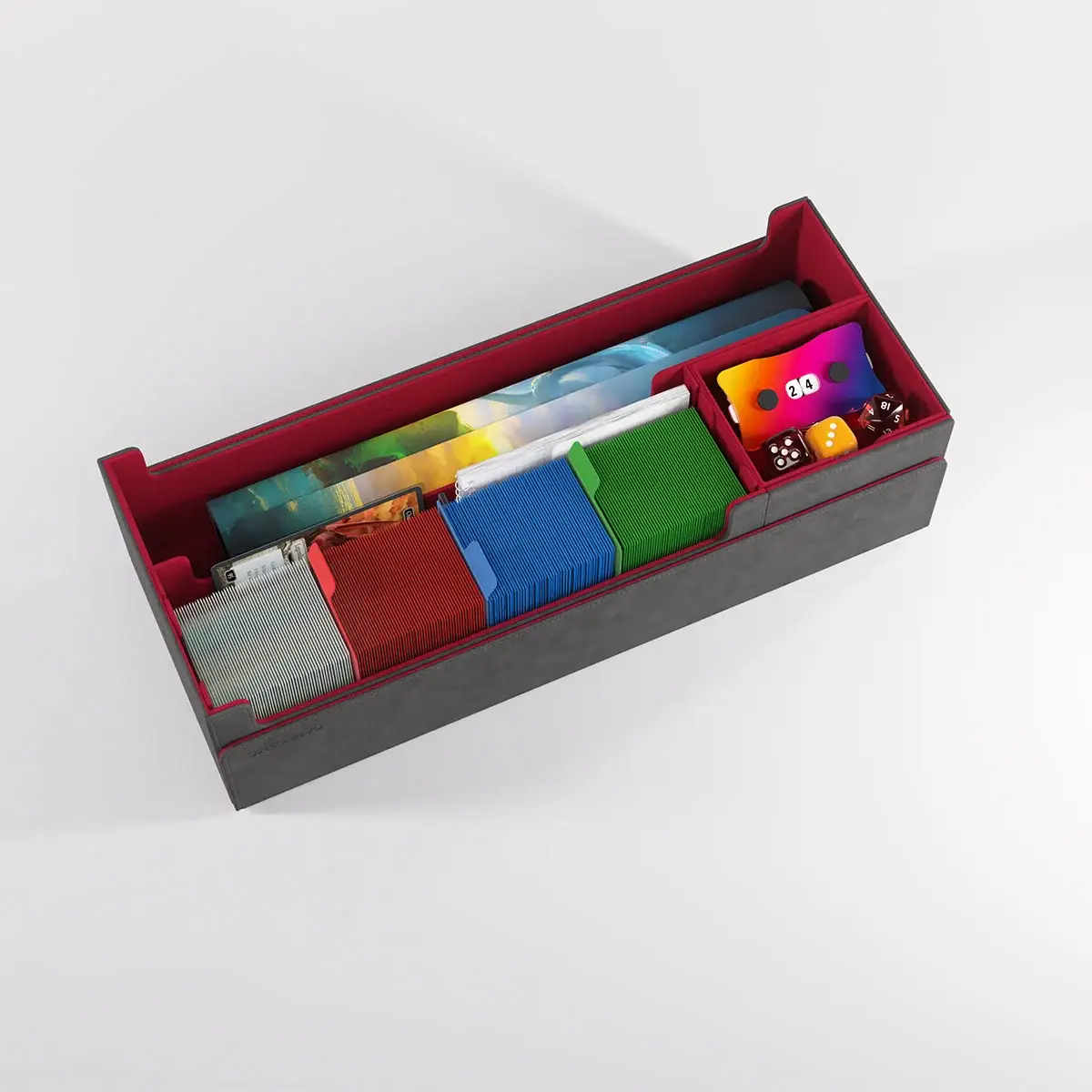 Gamegenic - Cards' Lair 1000+ Pro - Grey/Red - Image 4