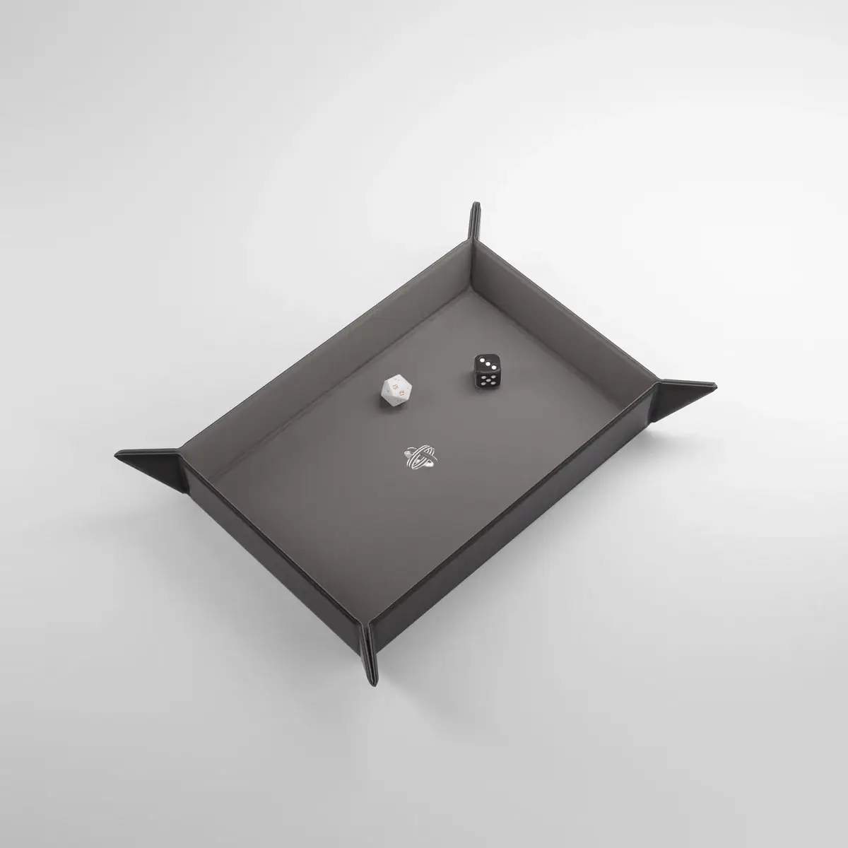 Gamegenic - Magnetic Dice Tray - Rectangular - Black/Gray