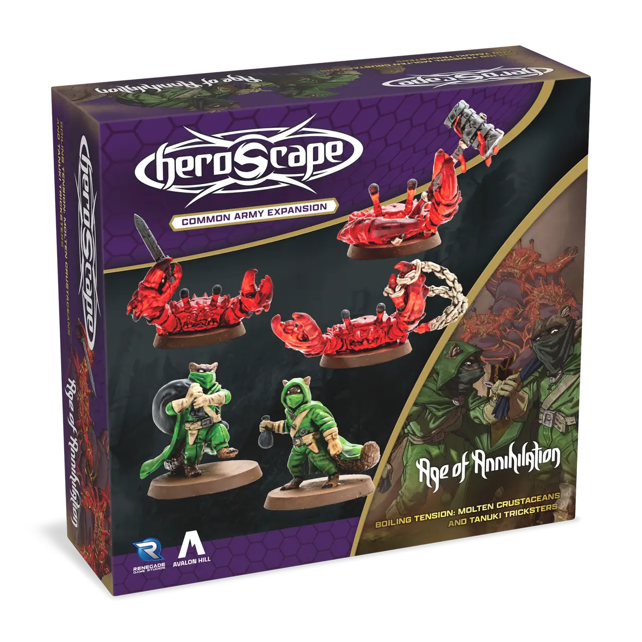 HeroScape: Army Expansion - Molten Crustaceans & Tanuki Tricksters (EN)