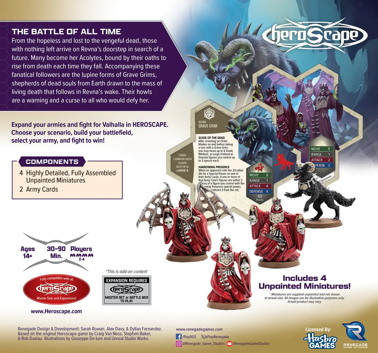 HeroScape: Army Expansion - Revnan Acolytes & Grave Grim (EN) - Image 3