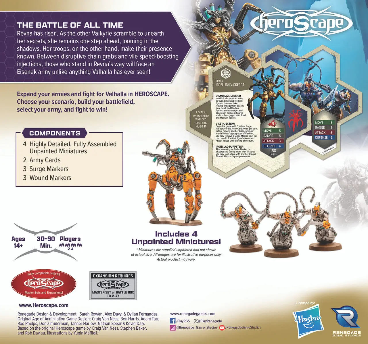 HeroScape: Revnas Rebuke - Iron Lich Viscerot & Necrotech Wraithriders (EN) - Image 2