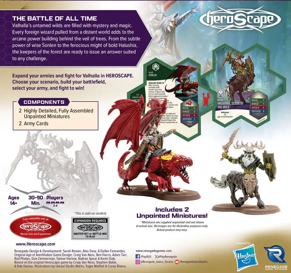 HeroScape: Rising Tide - Army Expansion - Sonlen & Halushia - Scion of the Wild (EN) - Image 2