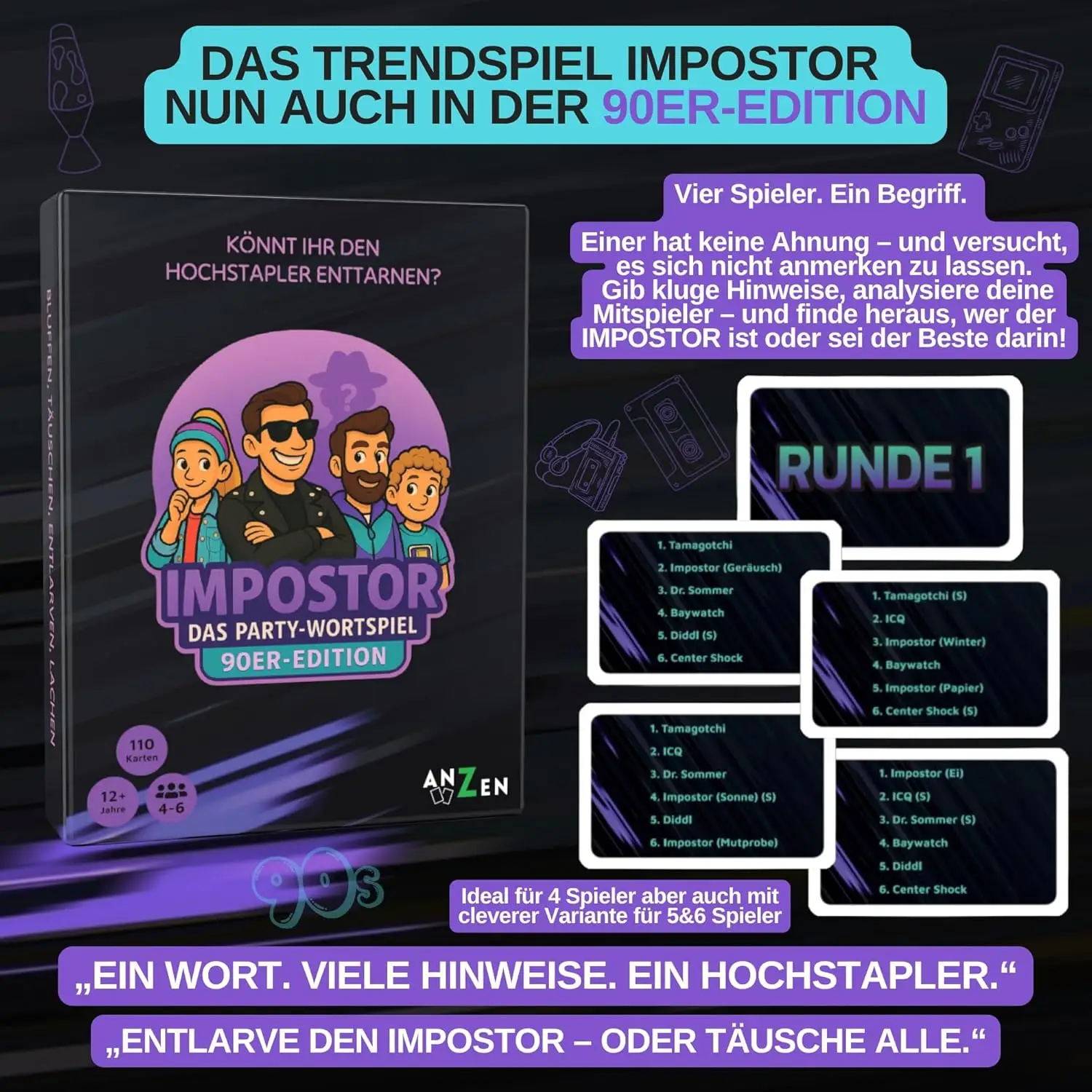 Impostor: Das Party-Wortspiel - 90er-Edition (DE) - Image 2