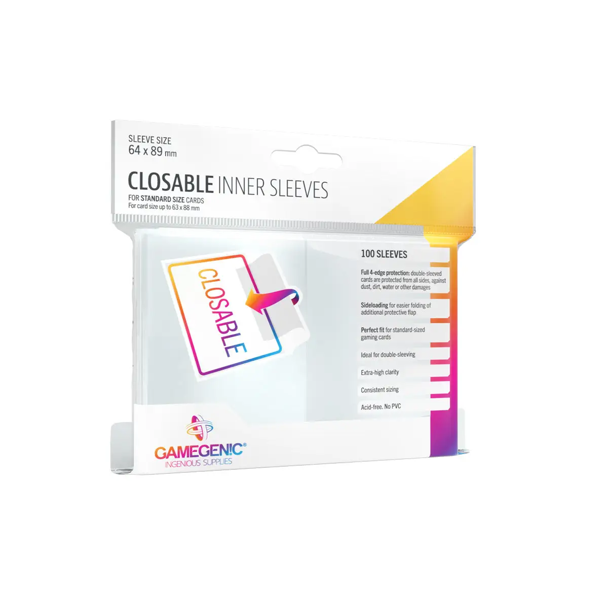 Sleeves: Inner - Closable - Clear (100)