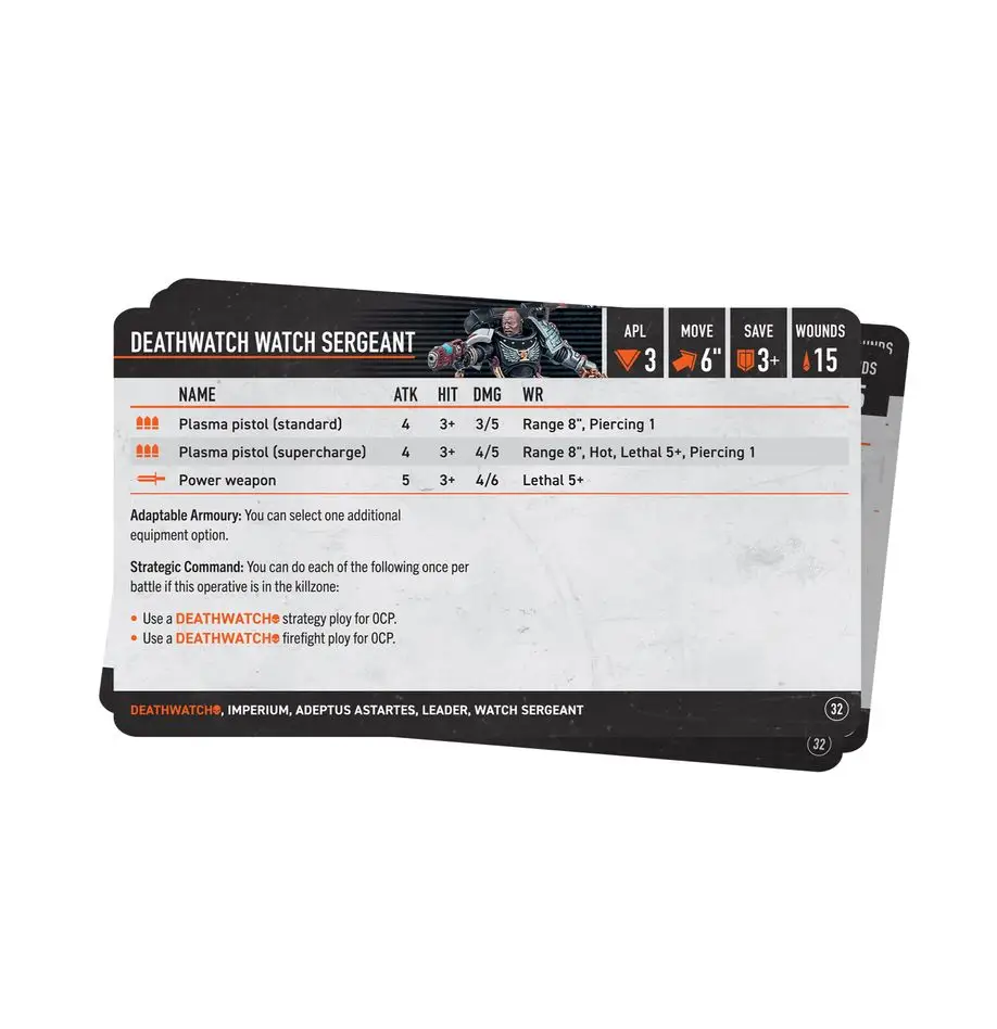 Kill Team: Deathwatch - Datacards (EN) - Image 3