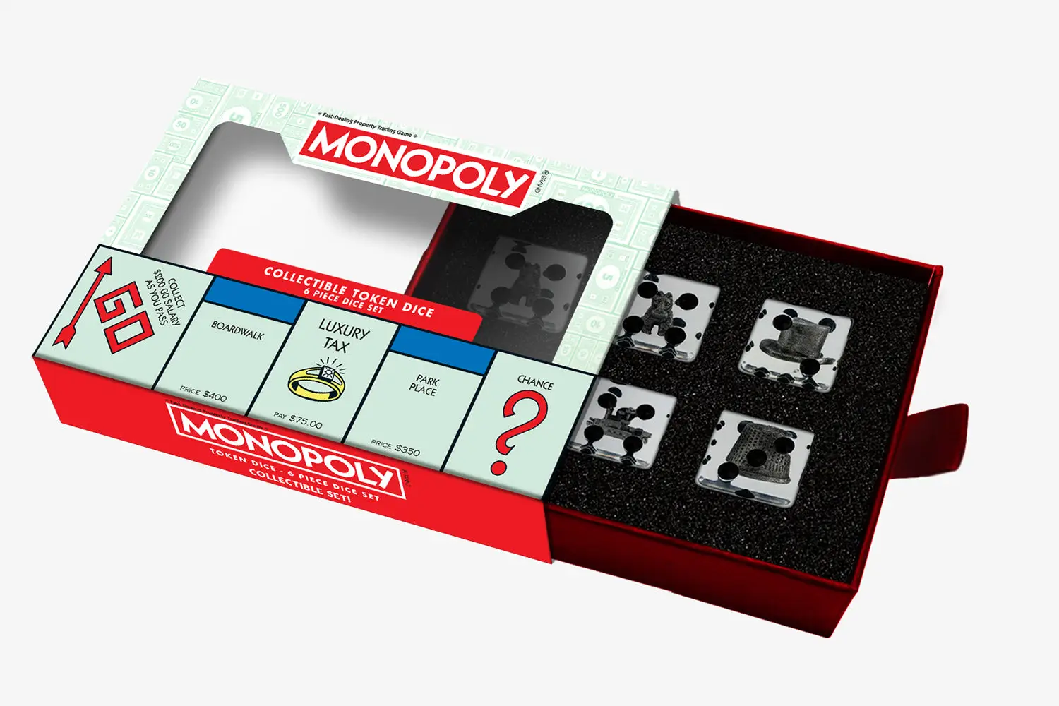Monopoly: Oversized Dice Set - Token Inclusion