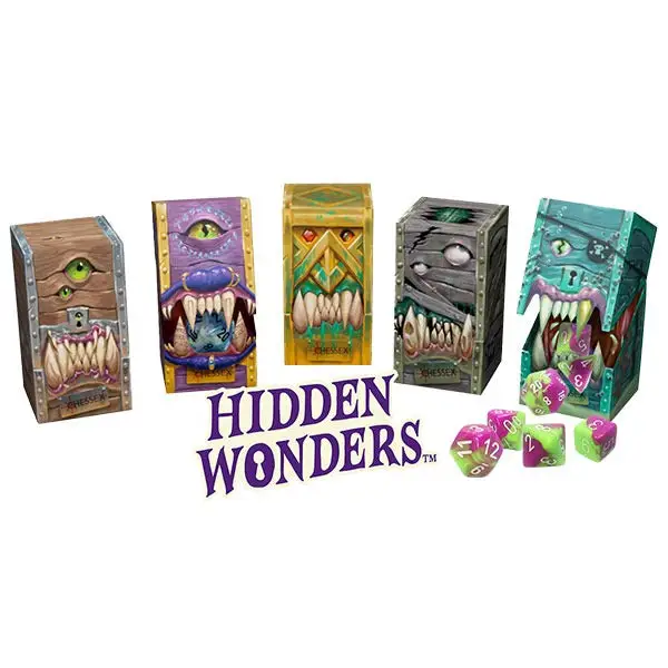 Mystery Loot: Hidden Wonders - RPG Dice Set - Mimic Box