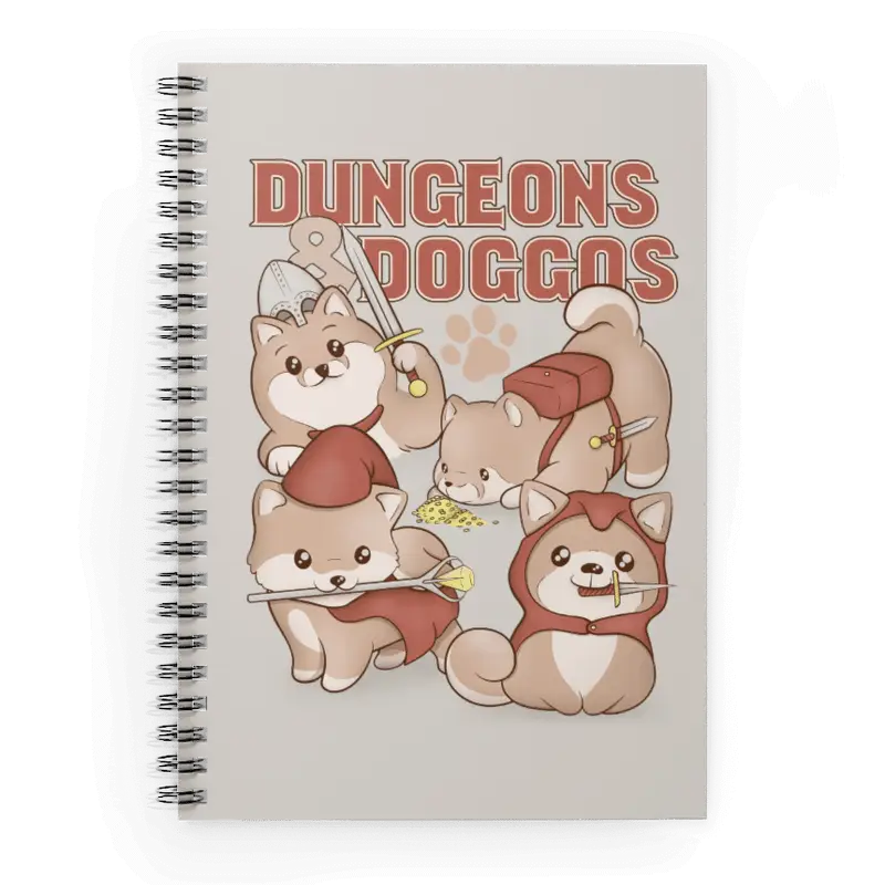 Notebook: Spiral - Dungeons & Doggos