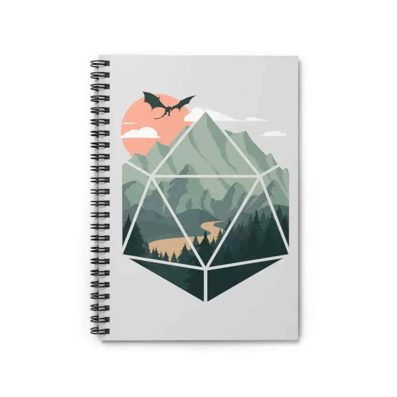 Notebook: Spiral - Scenic d20